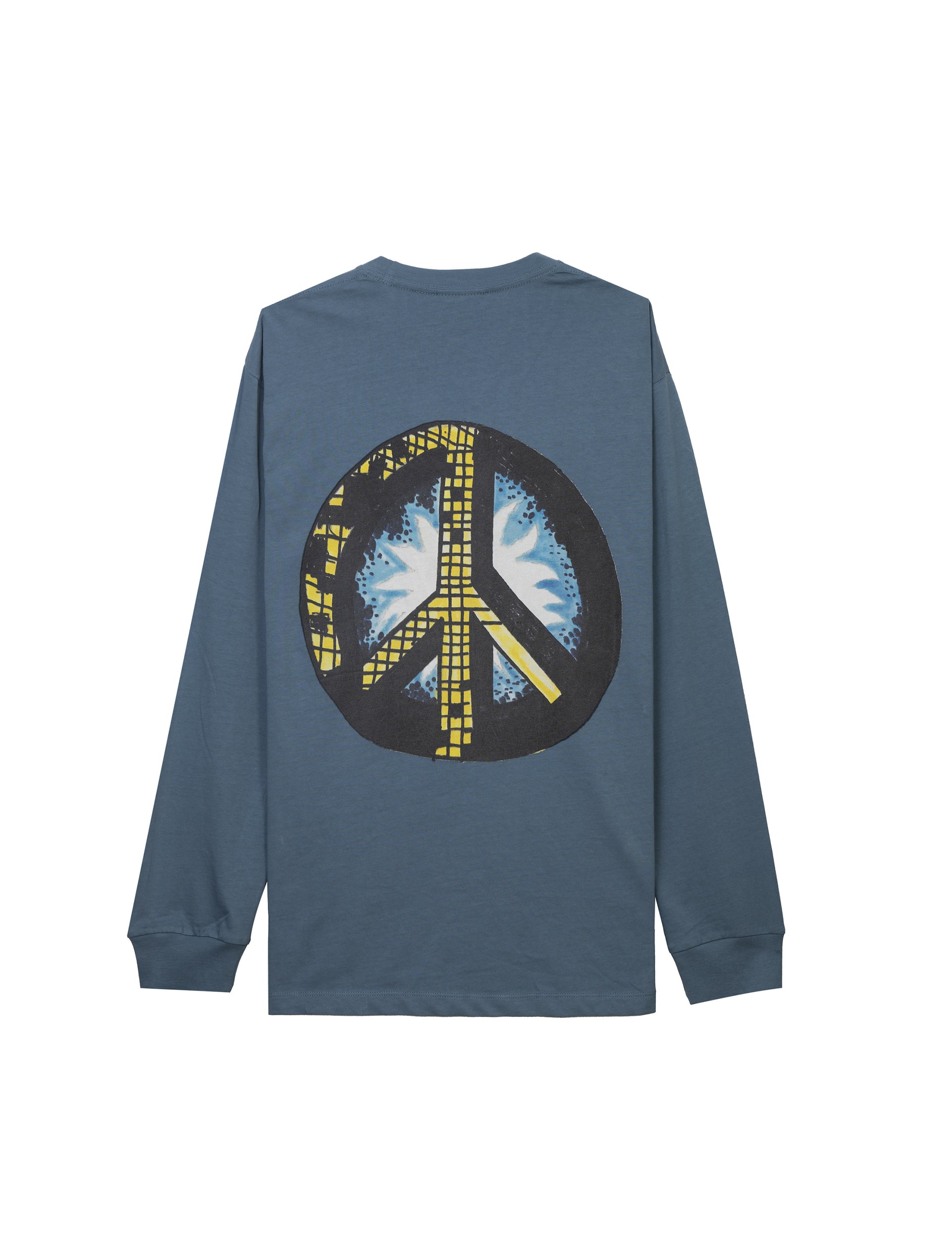 TURTLE ISLAND MEDITATION PEACE POCKET LS TEE