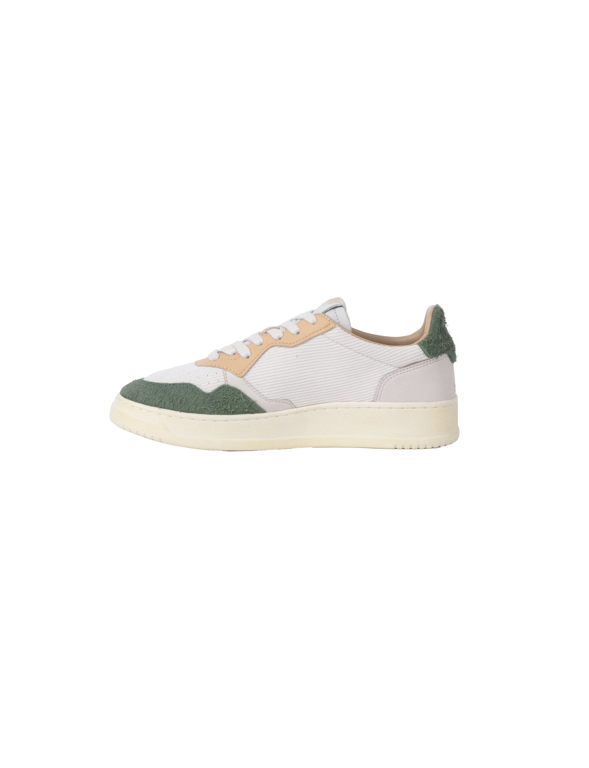 AUTRY 01 LOW MAN STAPLE WHT/GRN/ORNG