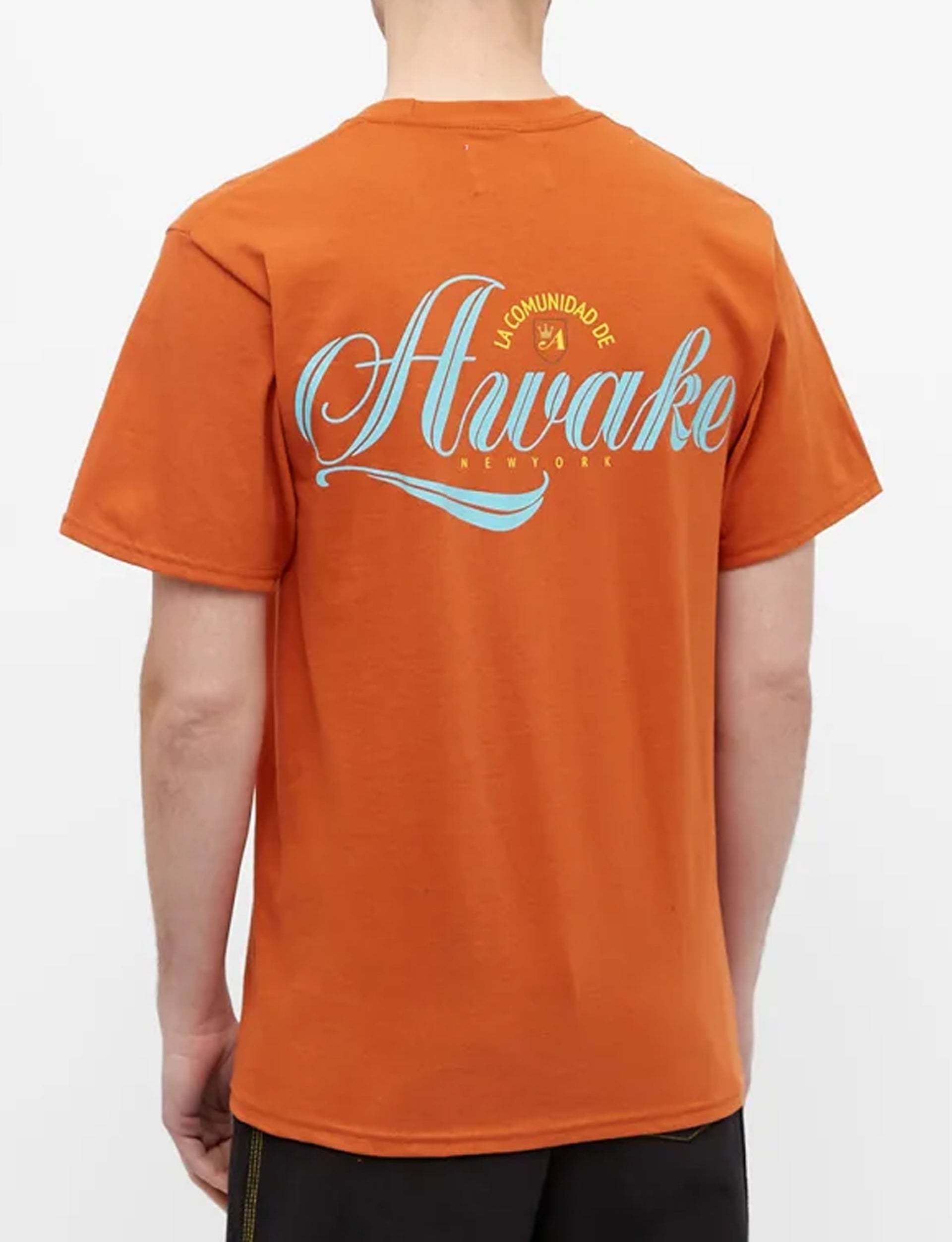 AWAKE NY COMUNIDAD LOGO T-SHIRT RUST