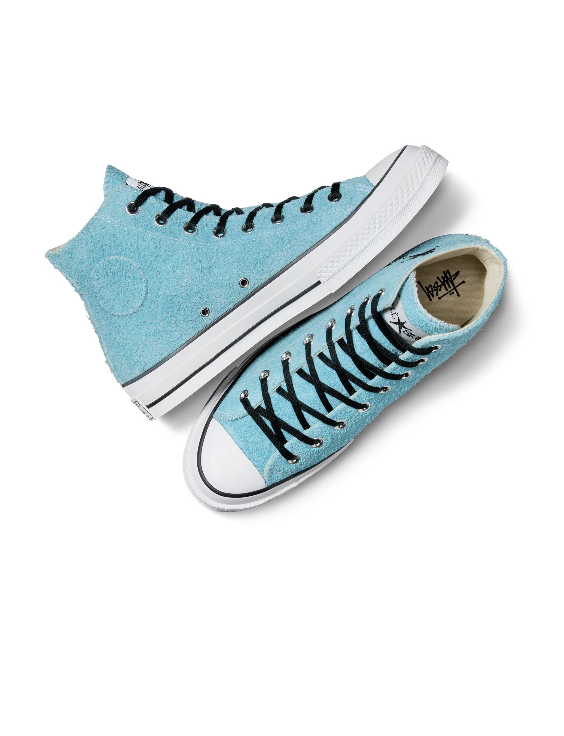 CONVERSE x STÜSSY: SUEDE CHUCK 70 HI BLUE