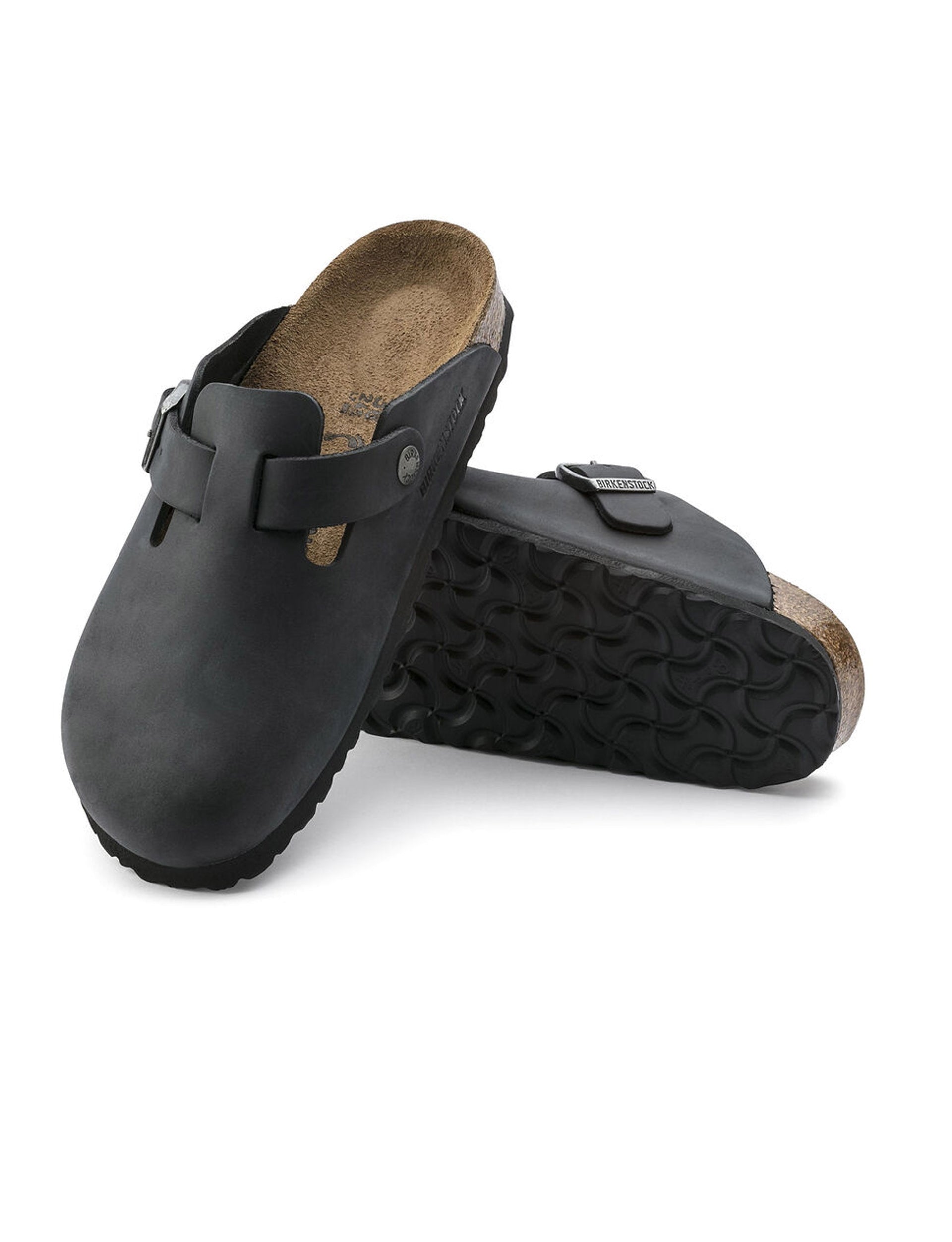 BIRKENSTOCK Boston Oiled Leather Black