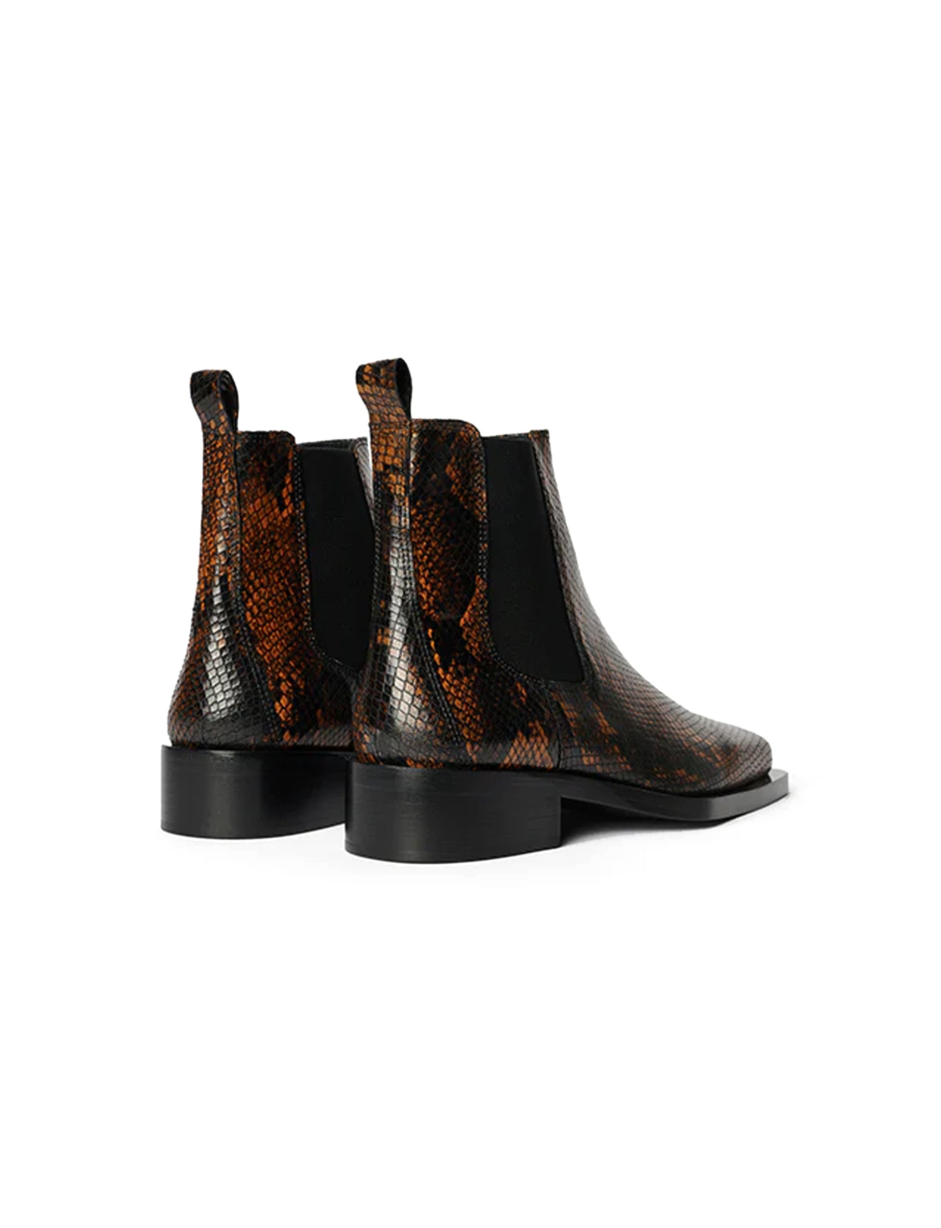 CMMN SWDN Rick Snake Boots BROWN