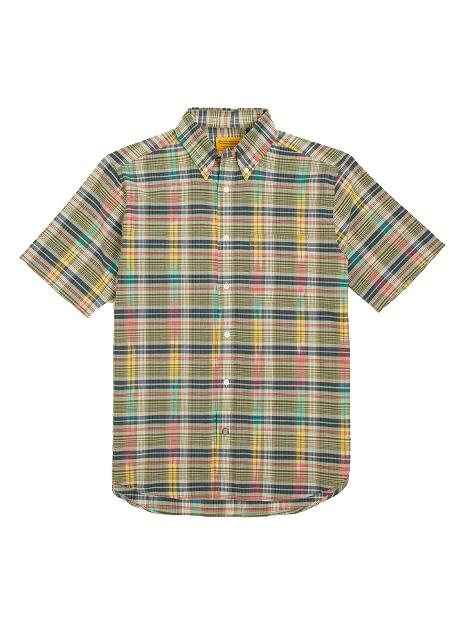 ORIGINAL MADRAS CLASSIC BUTTON DOWN COLLAR LONG SLEEVE SHIRT STANDARD IKAT MADRAS CHECK