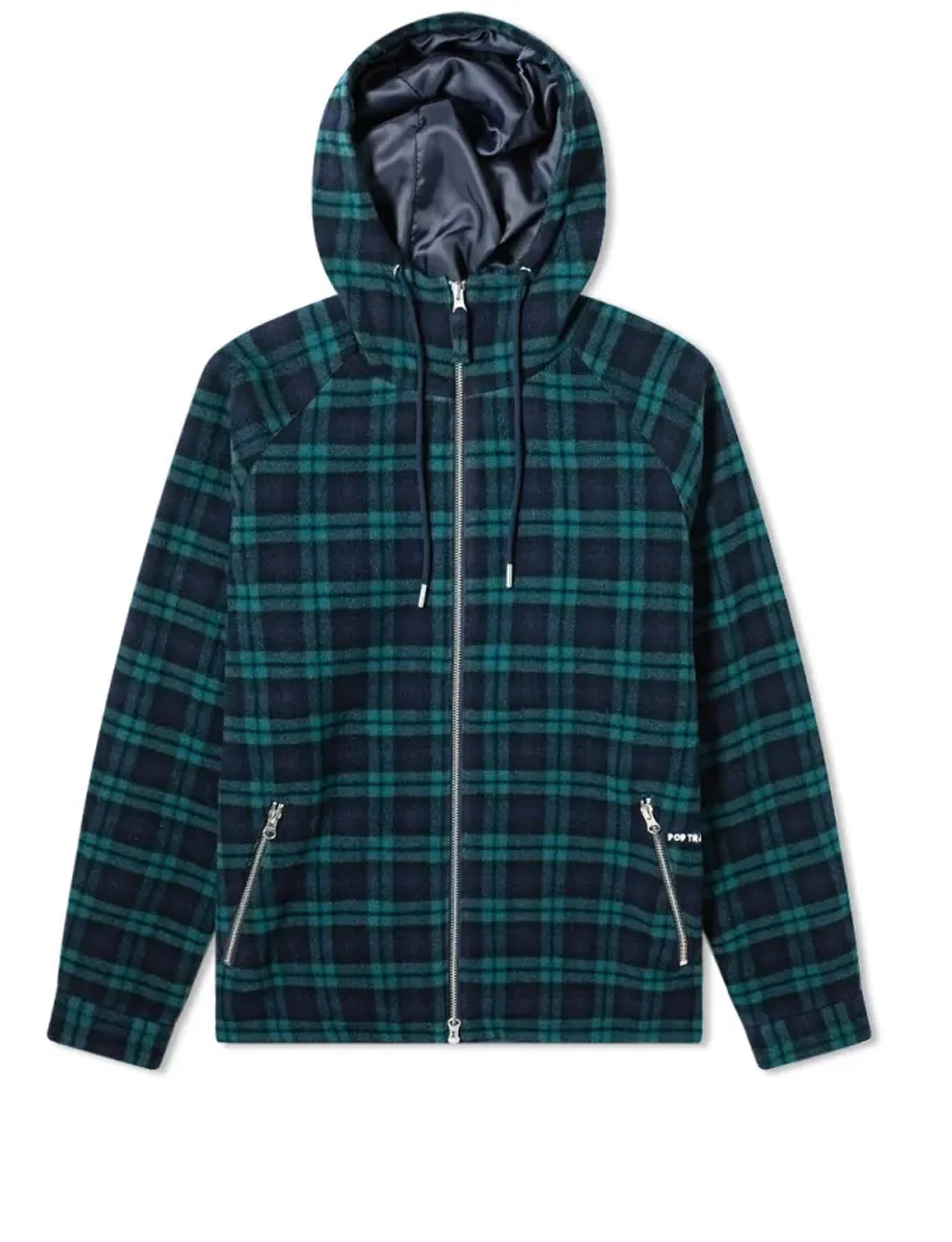 Pop Trading Company AMS Hooded Check Jacket