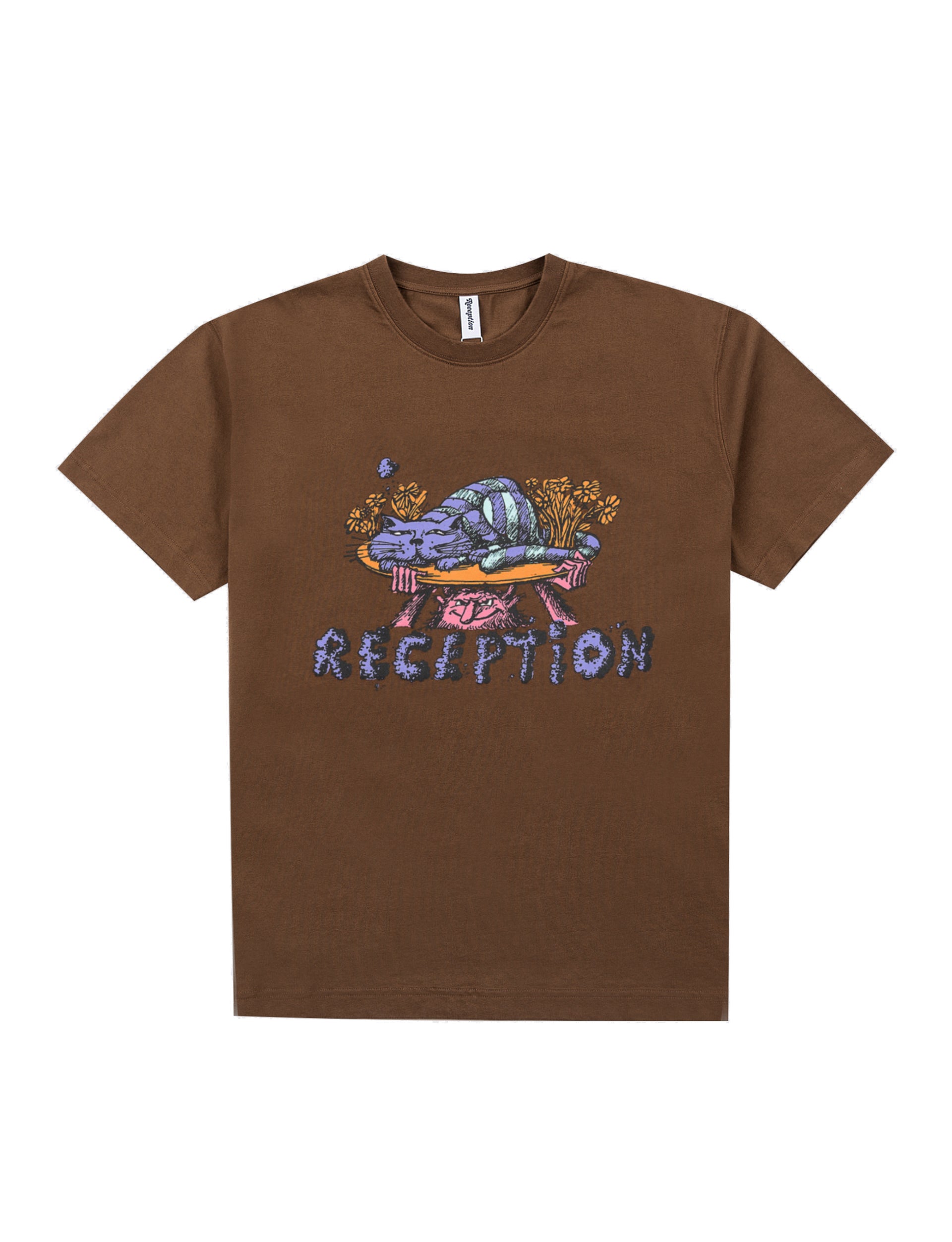 RECEPTION CLOTHING S/S TEE CREEPY CHOCO BROWN