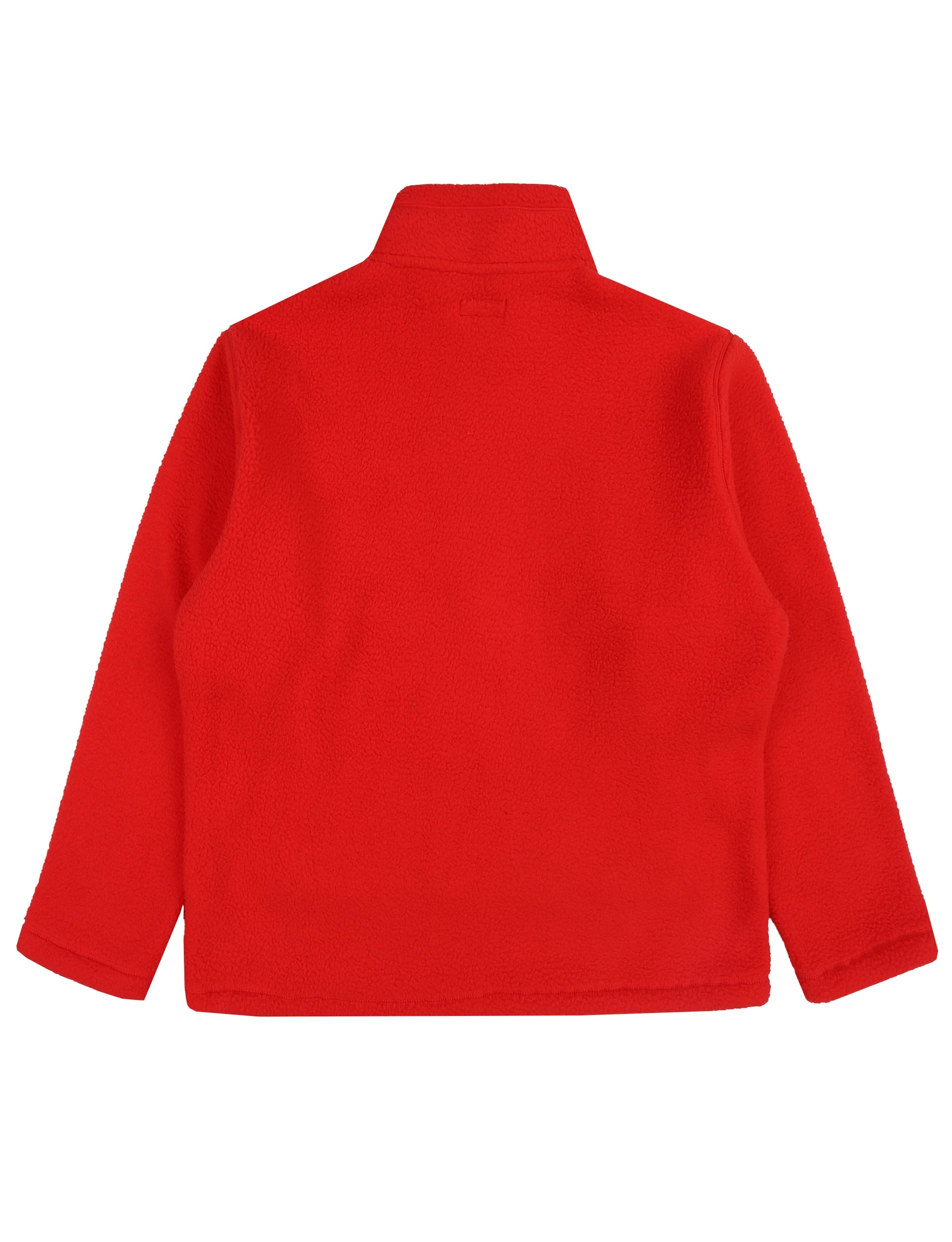 STÜSSY Half Zip Mock Polar Fleece RED