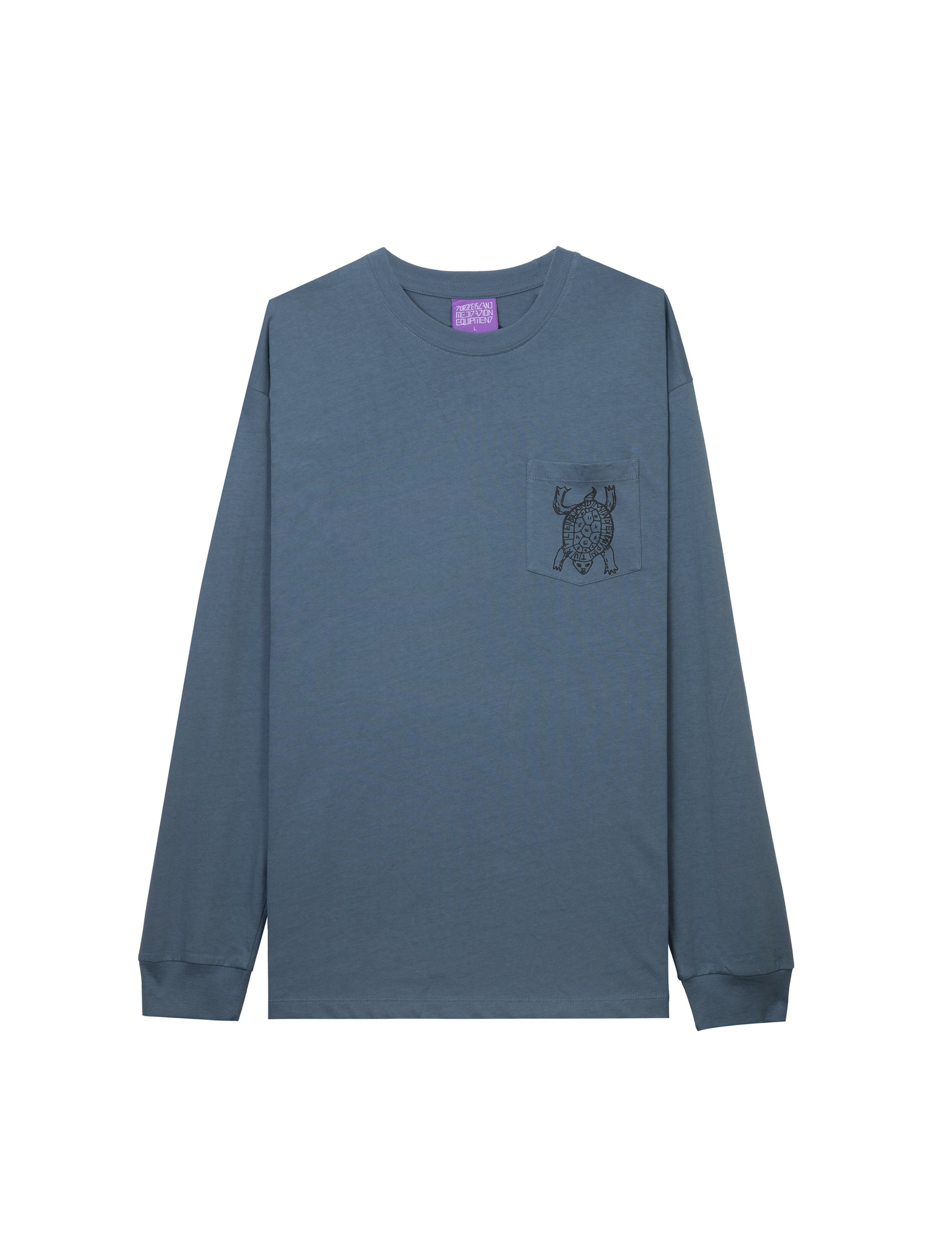 TURTLE ISLAND MEDITATION PEACE POCKET LS TEE
