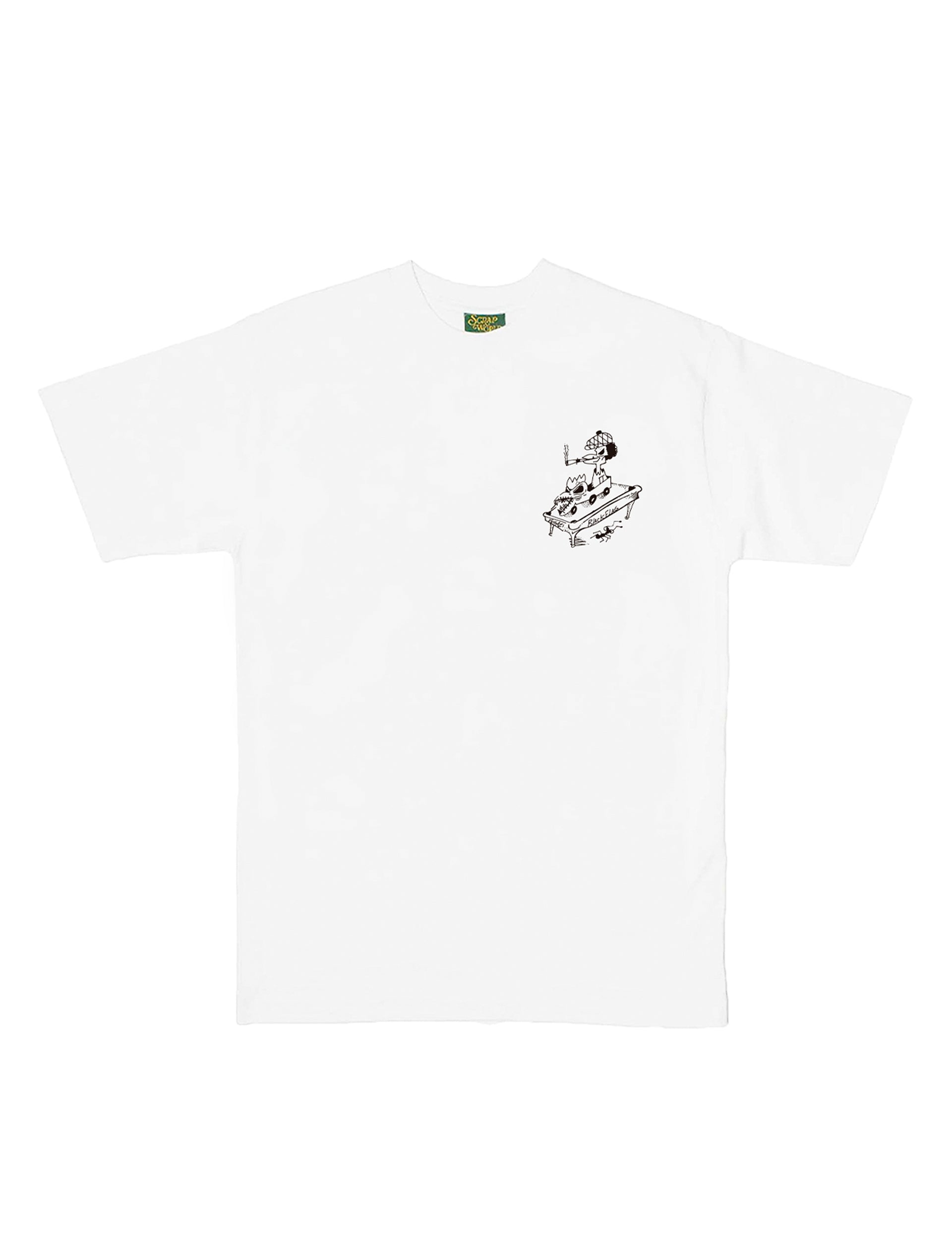 SCRAP WORLD ABDUL VAS x MINISHOP MADRID x SCRAPWORLD TEE WHITE
