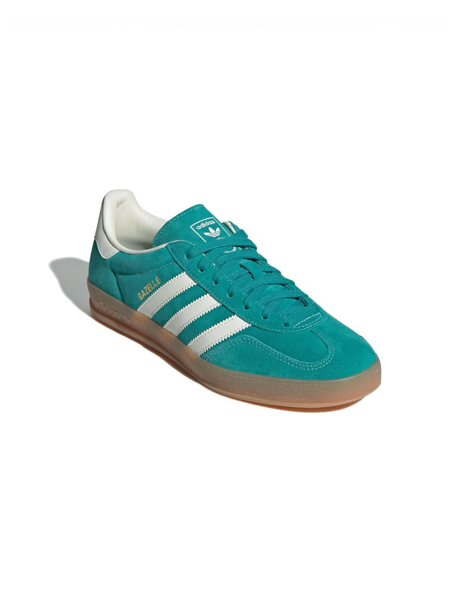 adidas Gazelle Indoor Shoes - Men's - Pure Teal / Off White / Gold