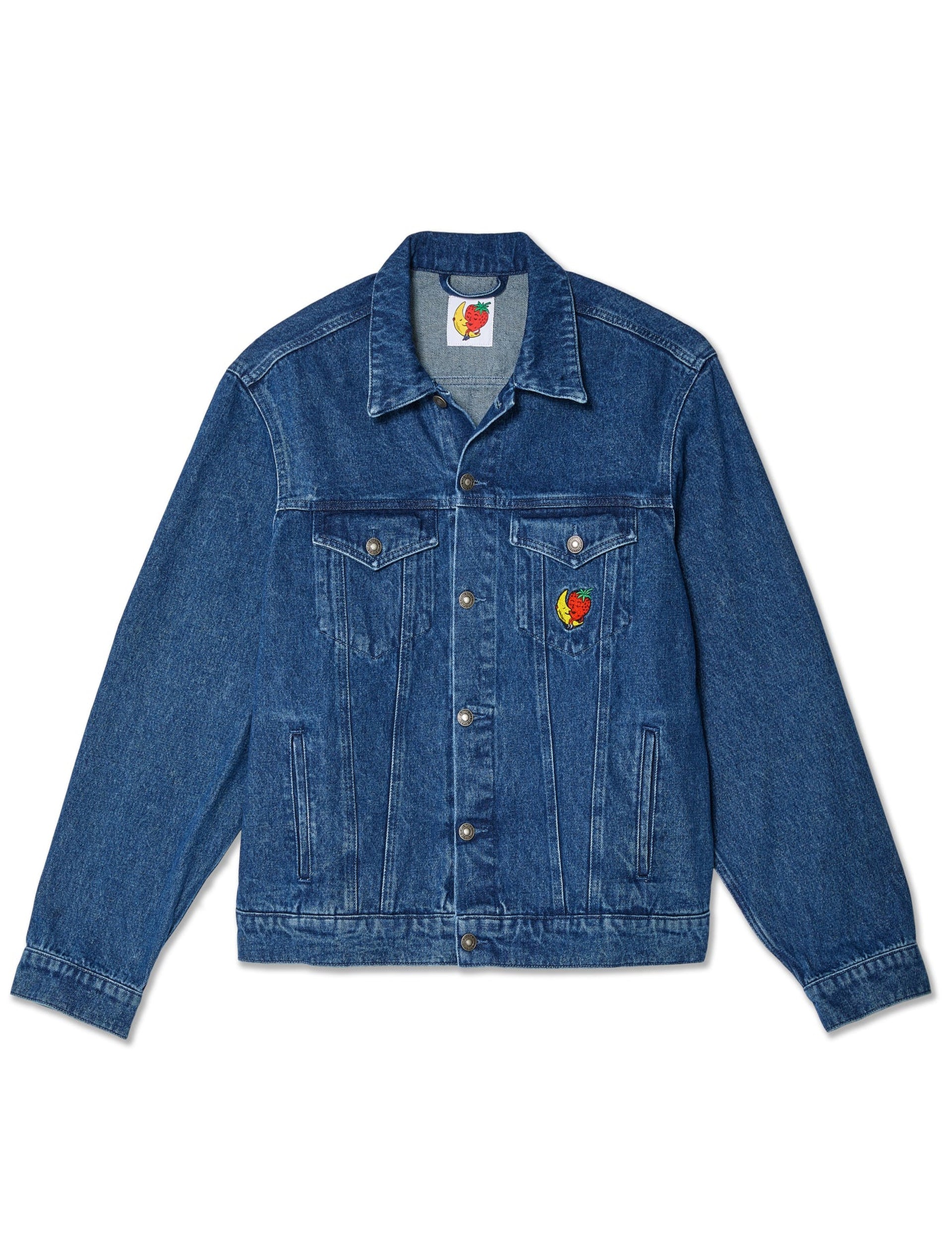 SKY HIGH FARM UNISEX PERENNIAL LOGO DENIM TRUCKER JACKET WOVEN DENIM