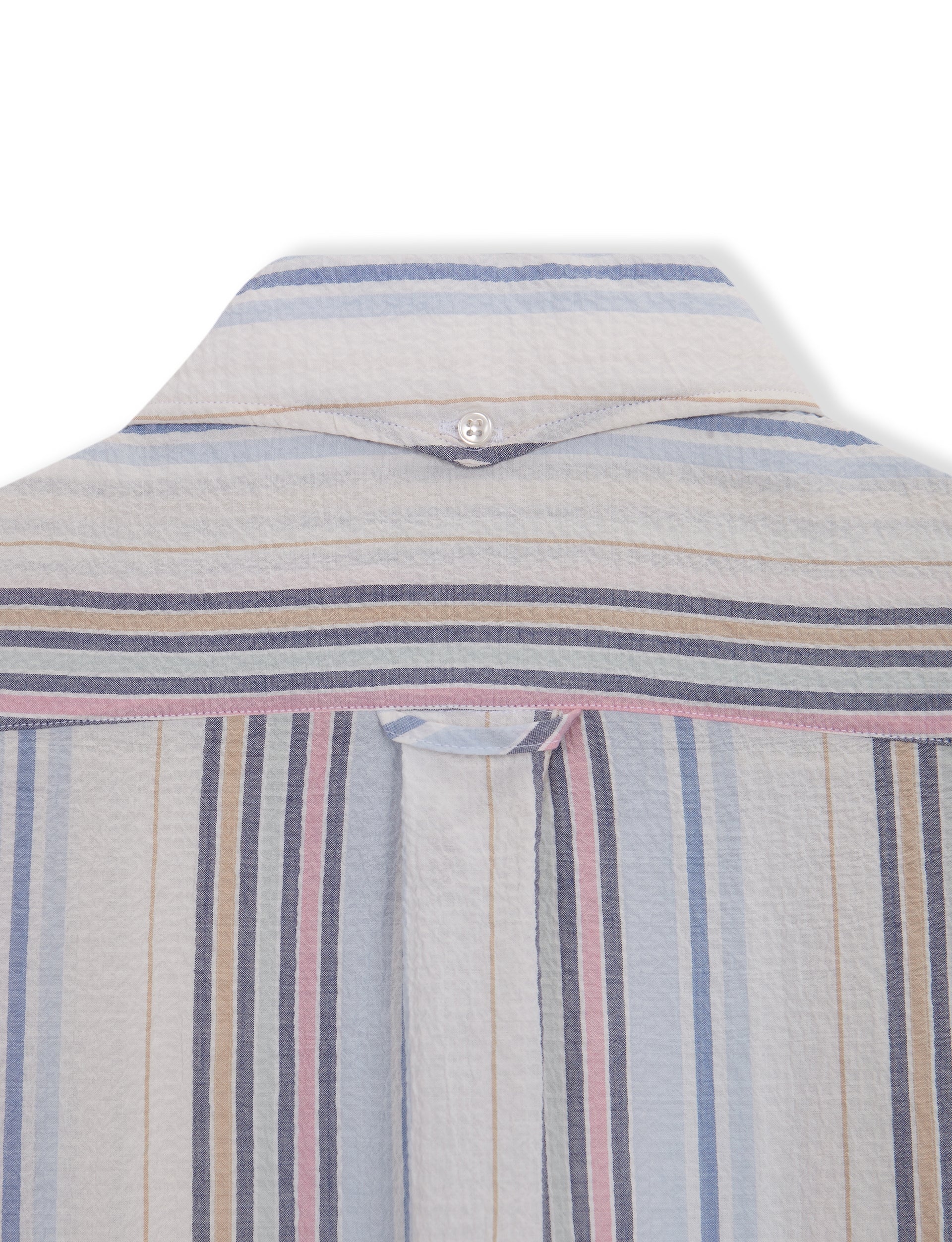 UNFEIGNED X MINISHOPMADRID SEERSUCKER SHIRT BLUES