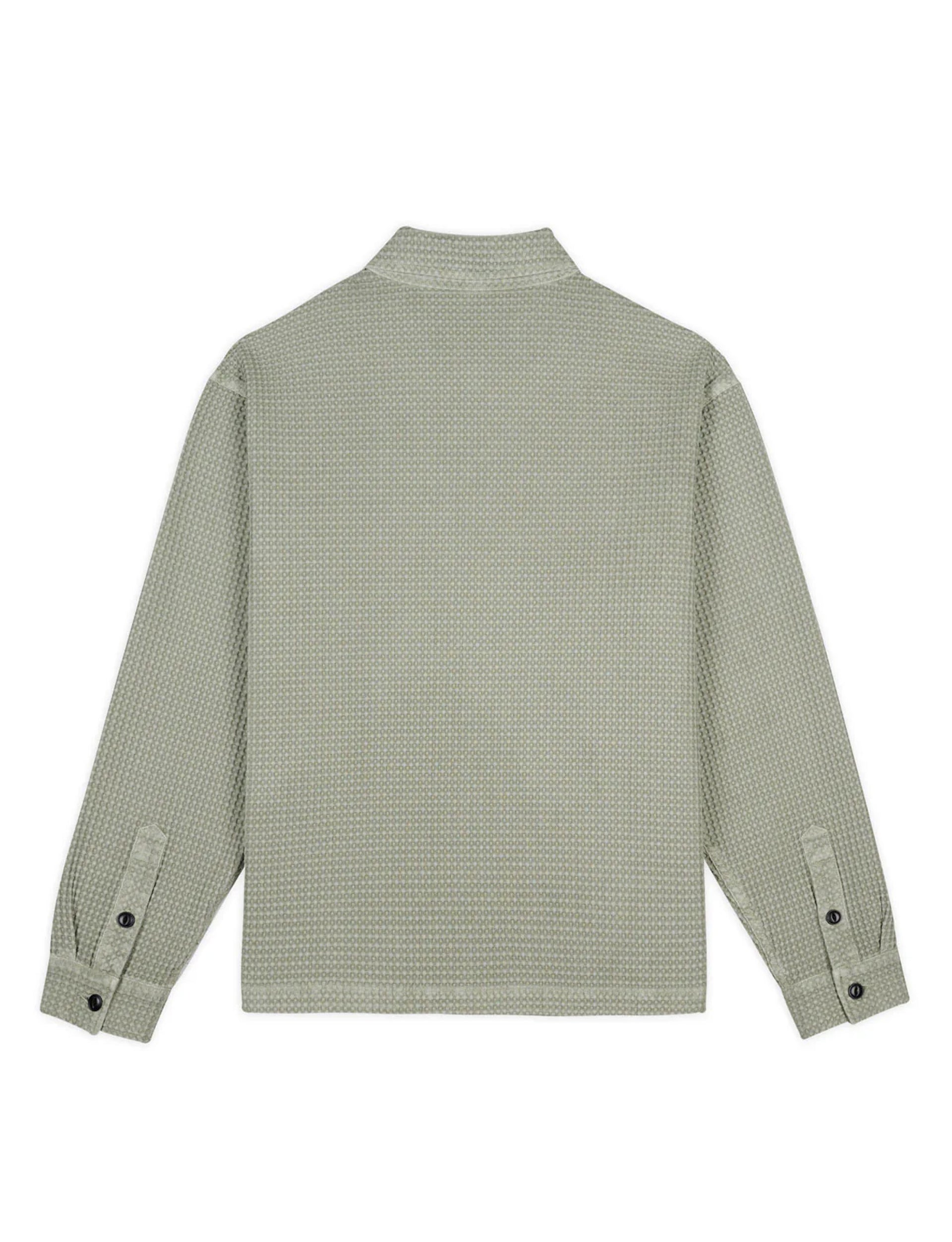 BRAIN DEAD Waffle Button Front Shirt - Stone