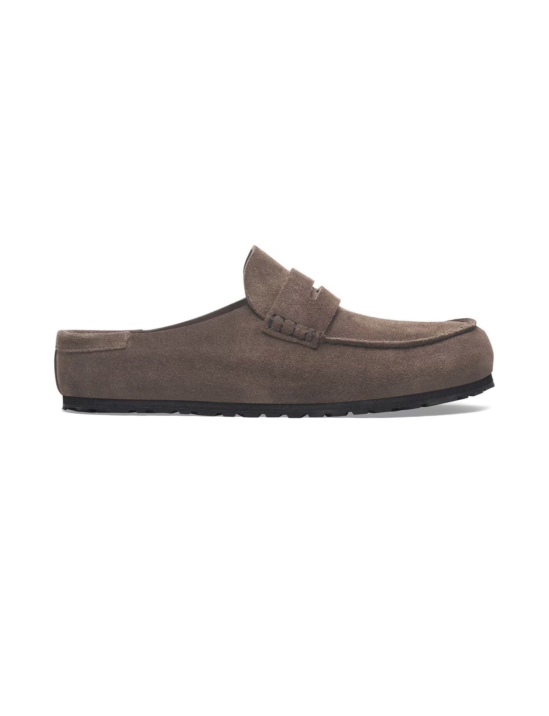 BIRKENSTOCK Naples Wrapped Suede Leather - Concrete Gray