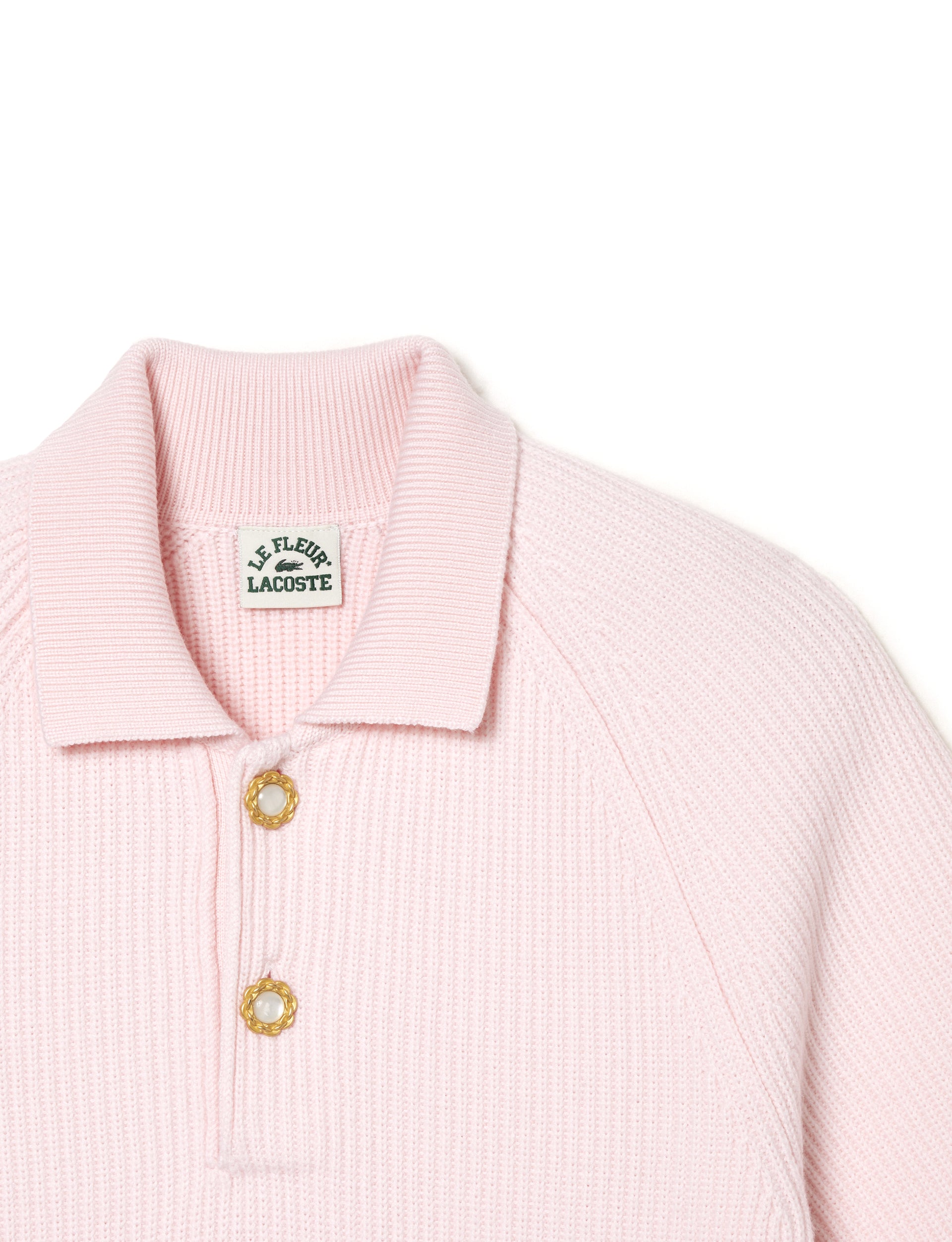 Lacoste x le FLEUR* Polo Collar Sweater