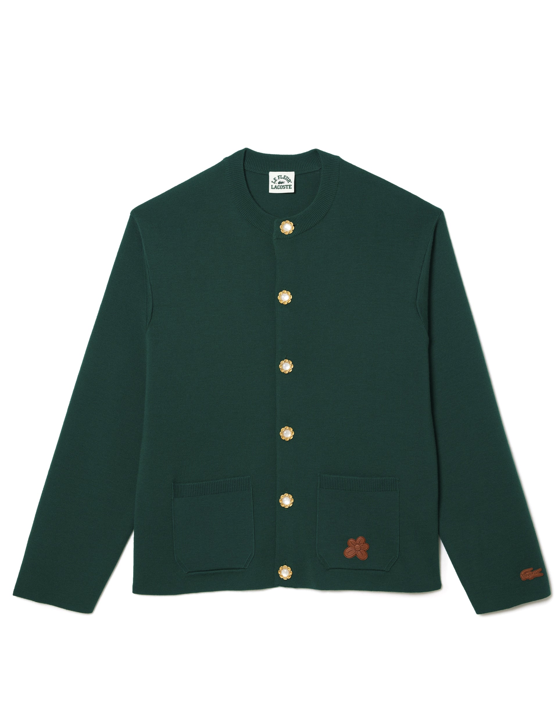 Lacoste x le FLEUR* Dropped Shoulder Cardigan