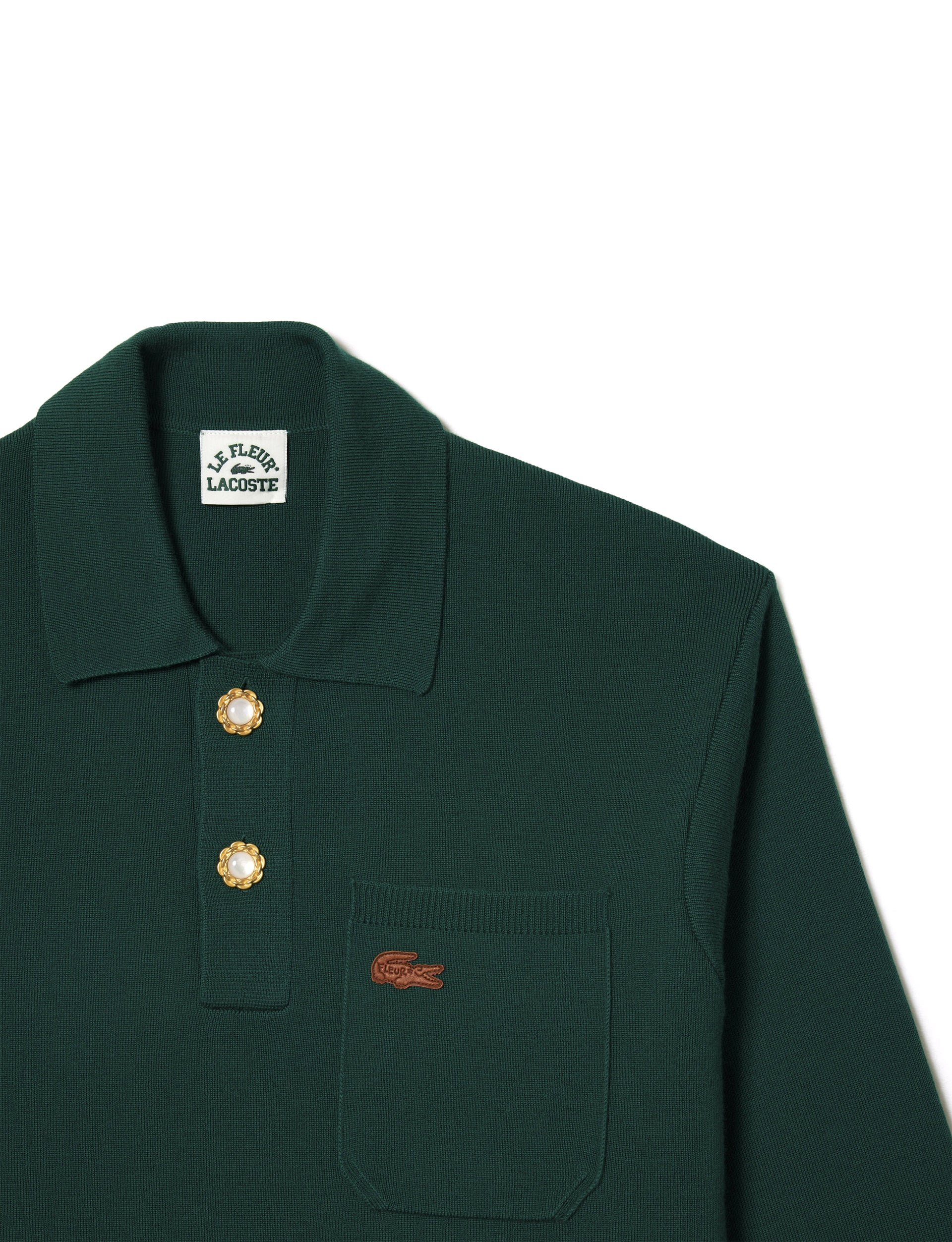 Lacoste x le FLEUR* Long Sleeved Polo