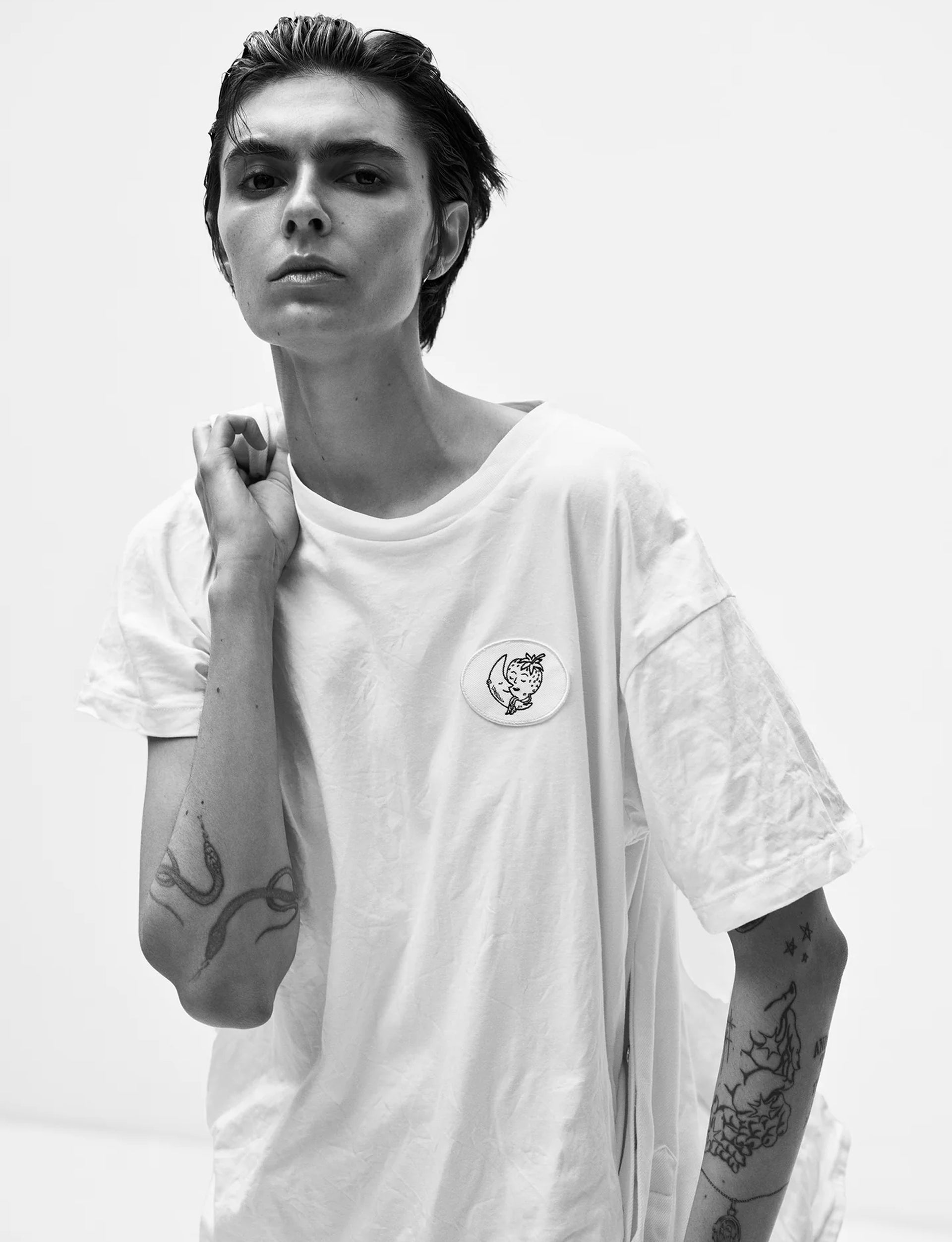 SKY HIGH FARM ALASTAIR MCKIMM WORKWEAR T-S WHITE