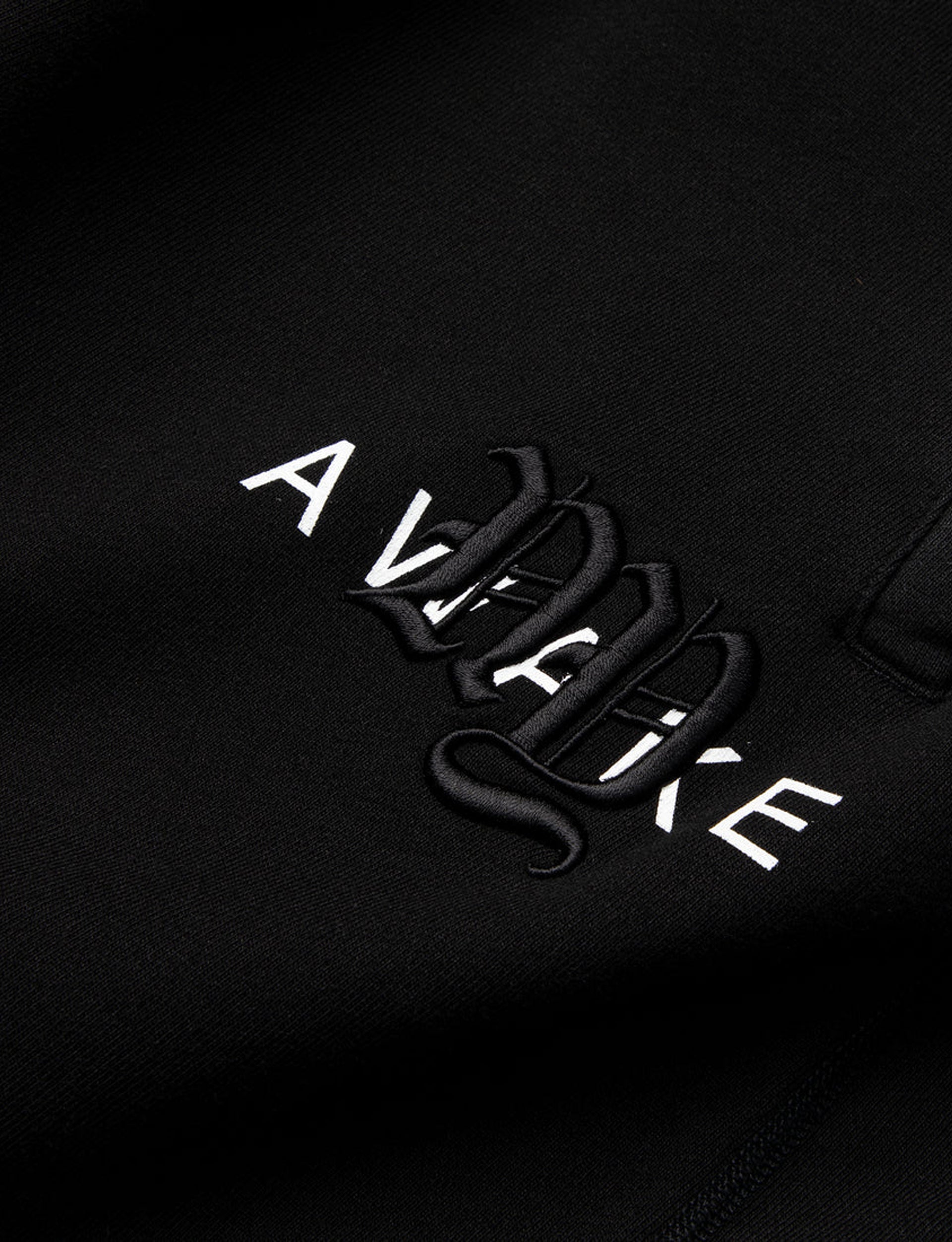 AWAKE NY EMBROIDERED COLLEGE LOGO SWEATPANTS (BLACK)