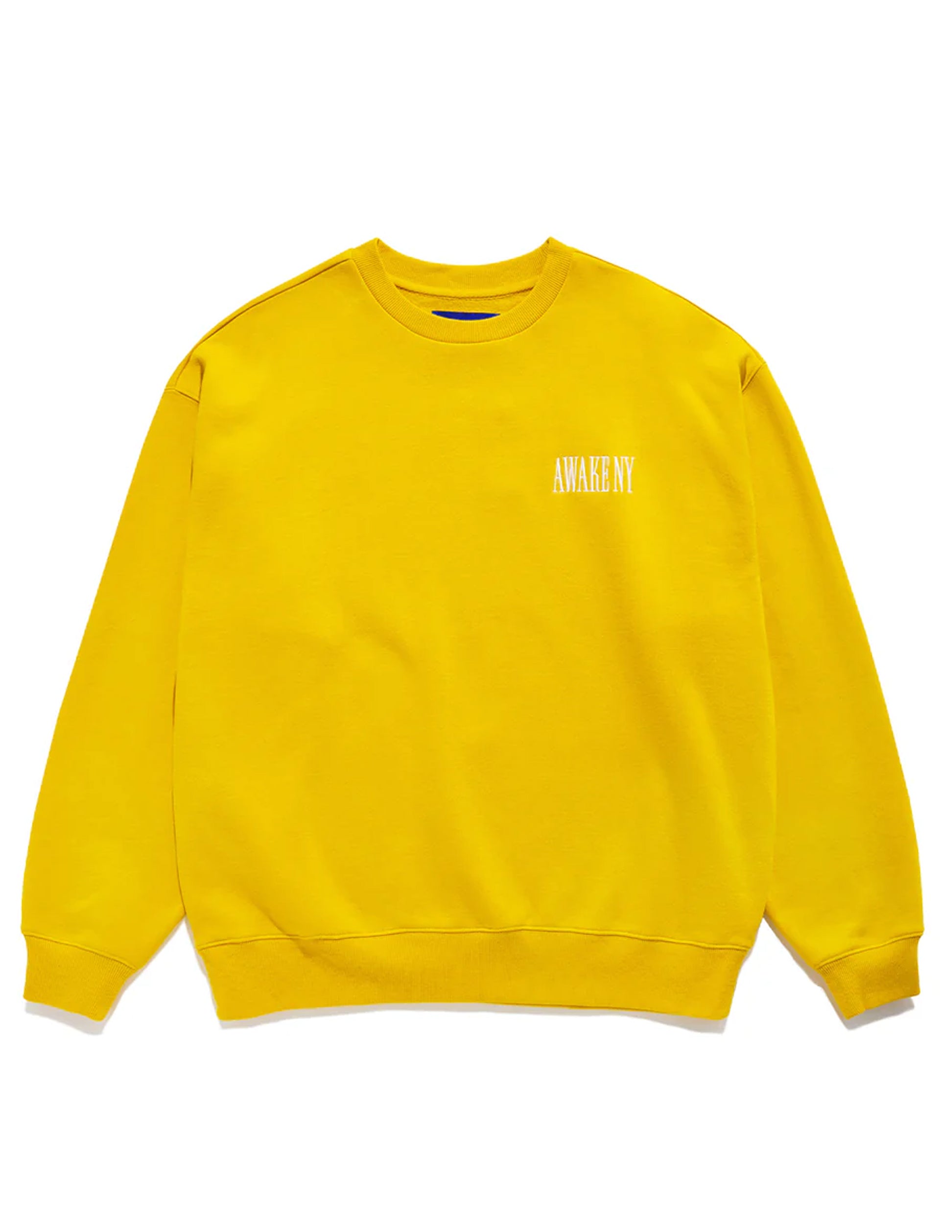 AWAKE NY CREWNECK YELLOW