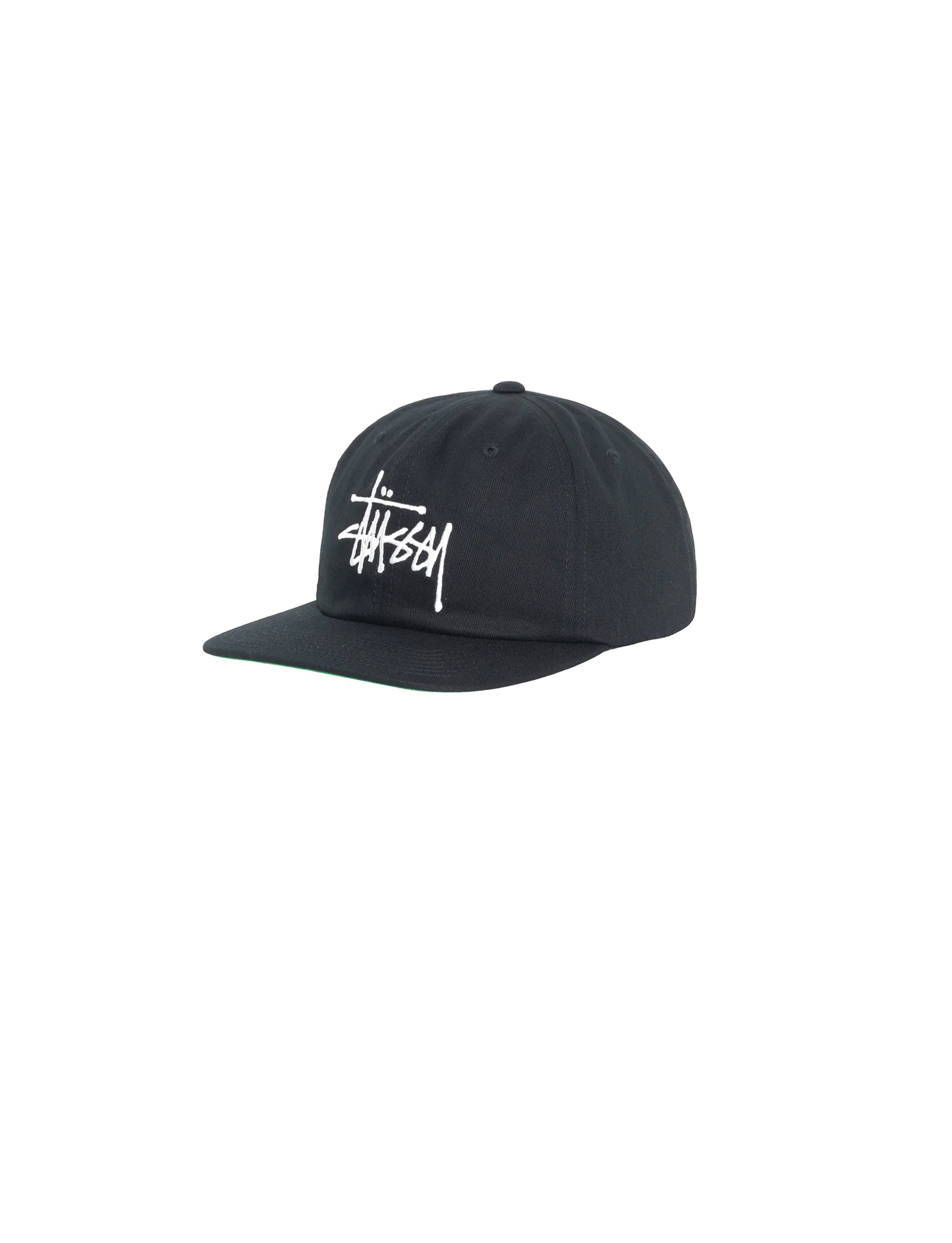STÜSSY BASIC STRAP STRAPBACK CAP BLACK
