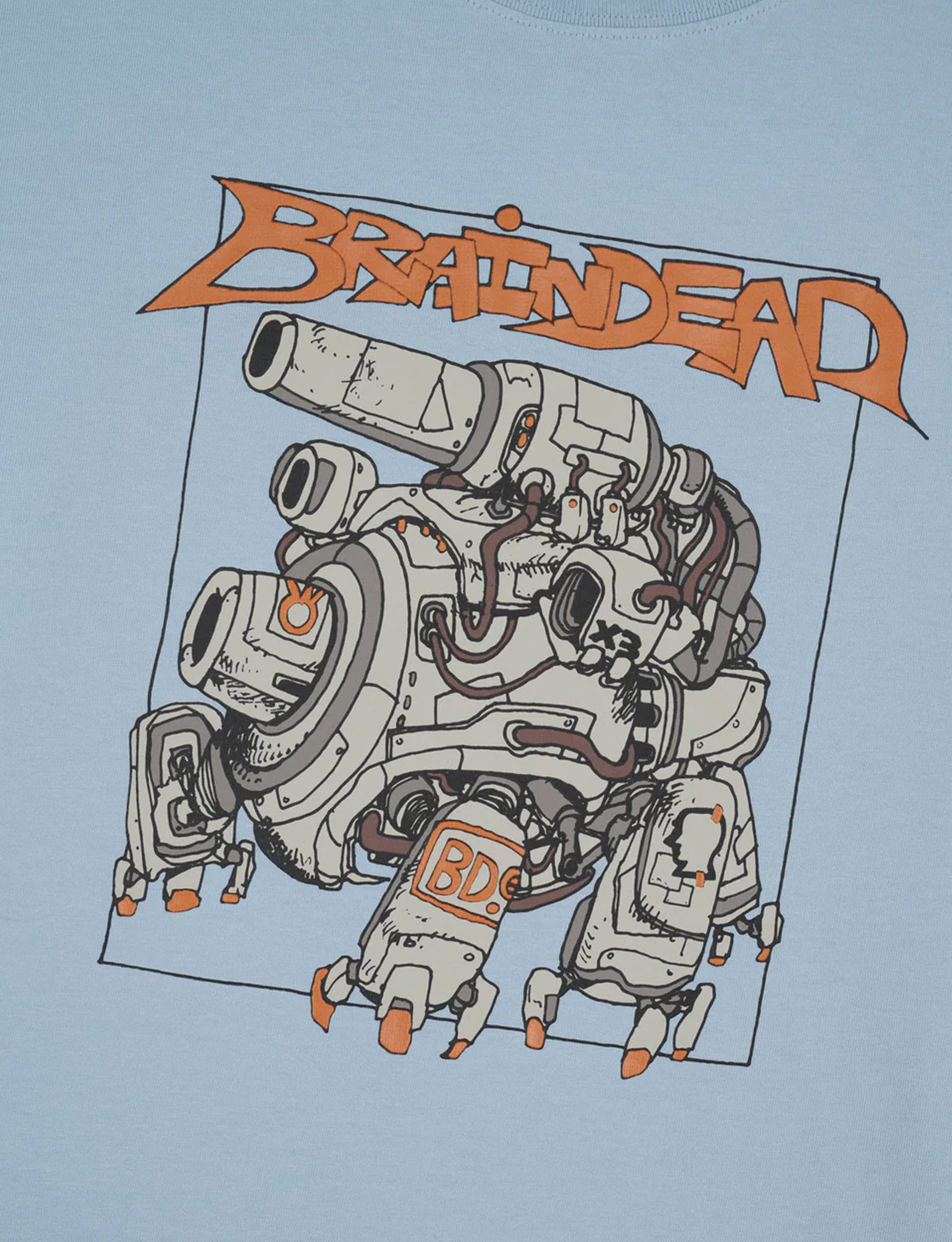 BRAIN DEAD MECH TANK T-SHIRT - SLATE