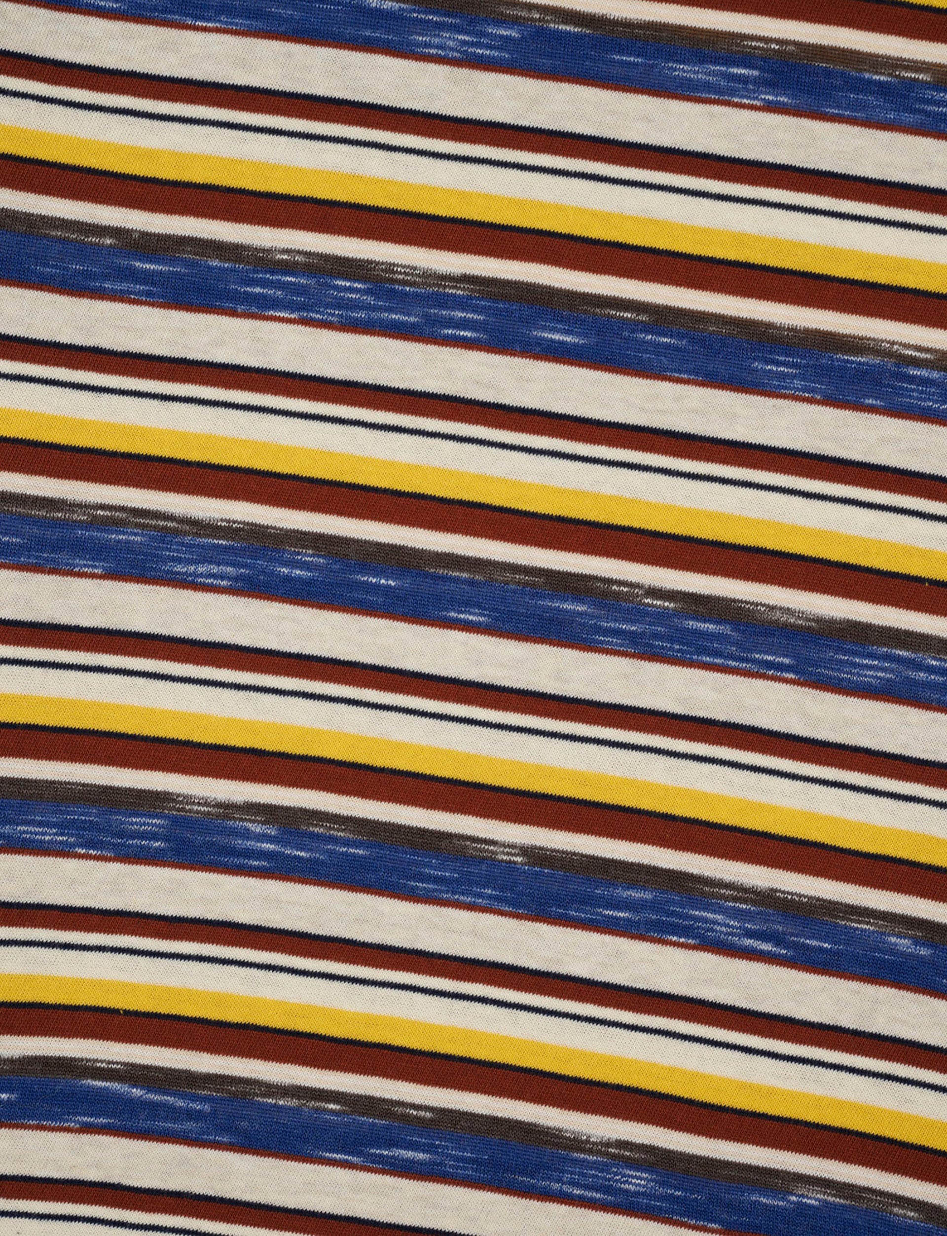 BRAIN DEAD Toni Stripe T-shirt - Yellow Multi