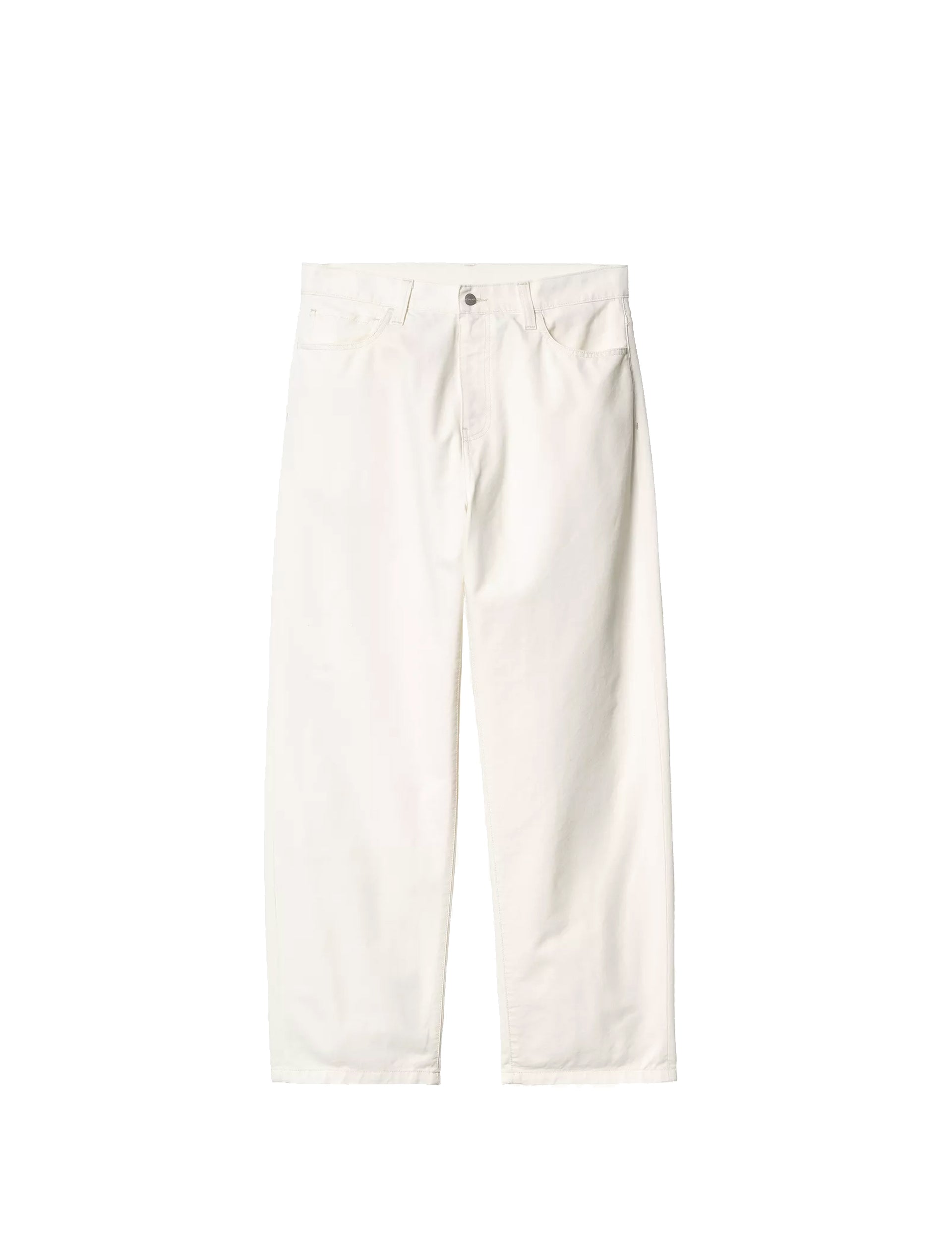 CARHARTT WIP Landon Pant 'Newcomb' Drill Off-White, rinsed