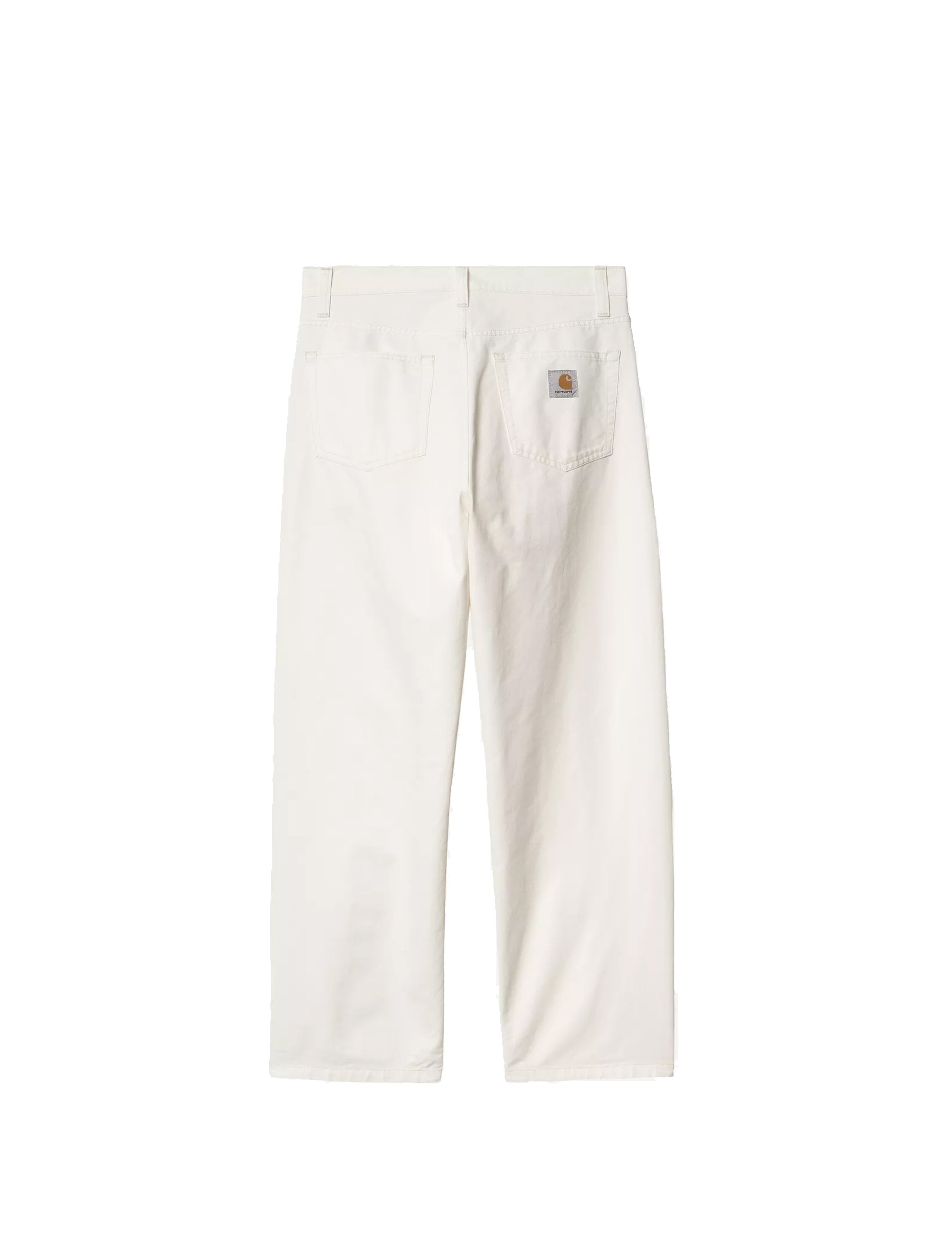 CARHARTT WIP Landon Pant 'Newcomb' Drill Off-White, rinsed