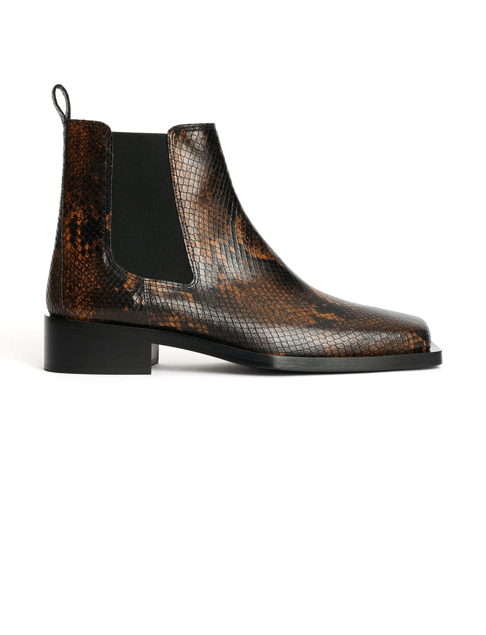 CMMN SWDN Rick Snake Boots BROWN