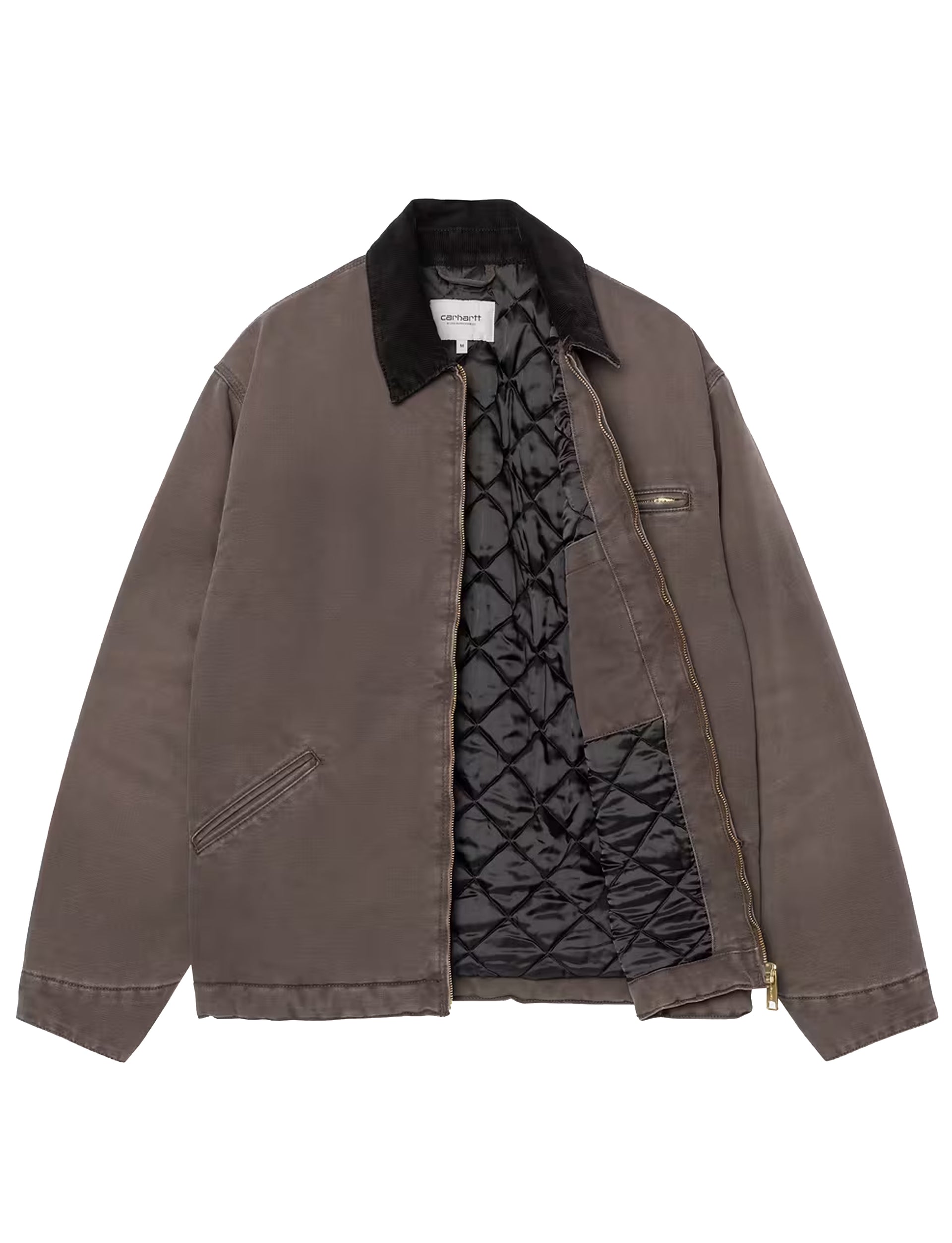 Carhartt WIP OG Detroit Jacket Tobacco / Black, Stone canvas