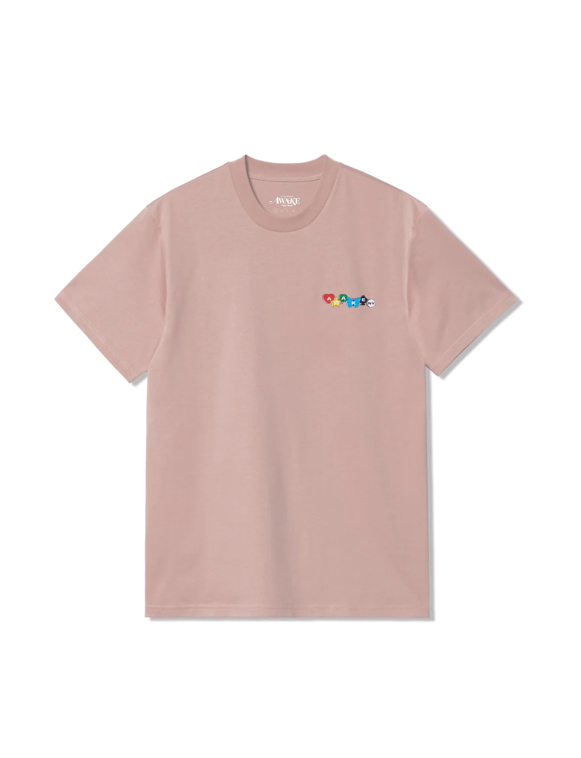 AWAKE NY PRINTED CHARM LOGO TEE MAUVE