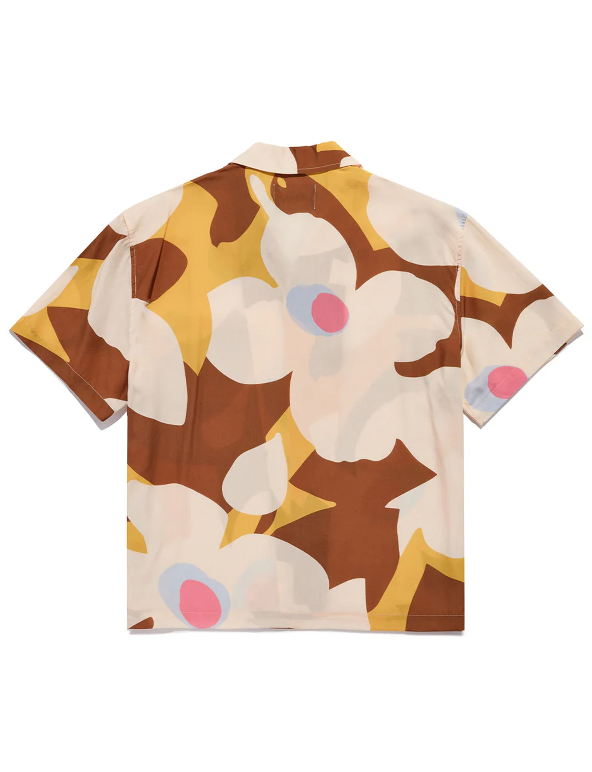 AWAKE NY FLORAL CAMP BROWN SHIRT