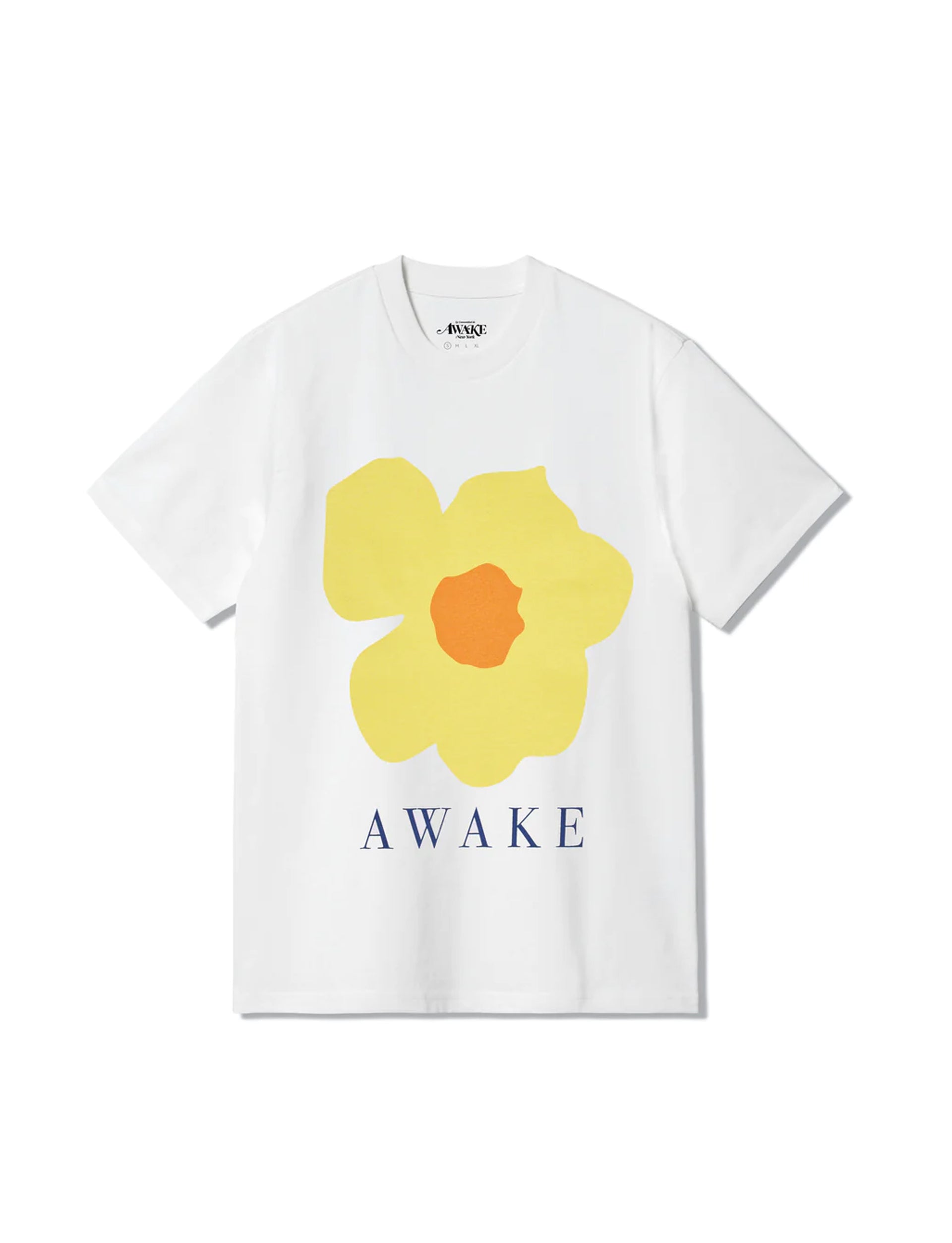 AWAKE NY FLORAL PRINTED TEE WHITE