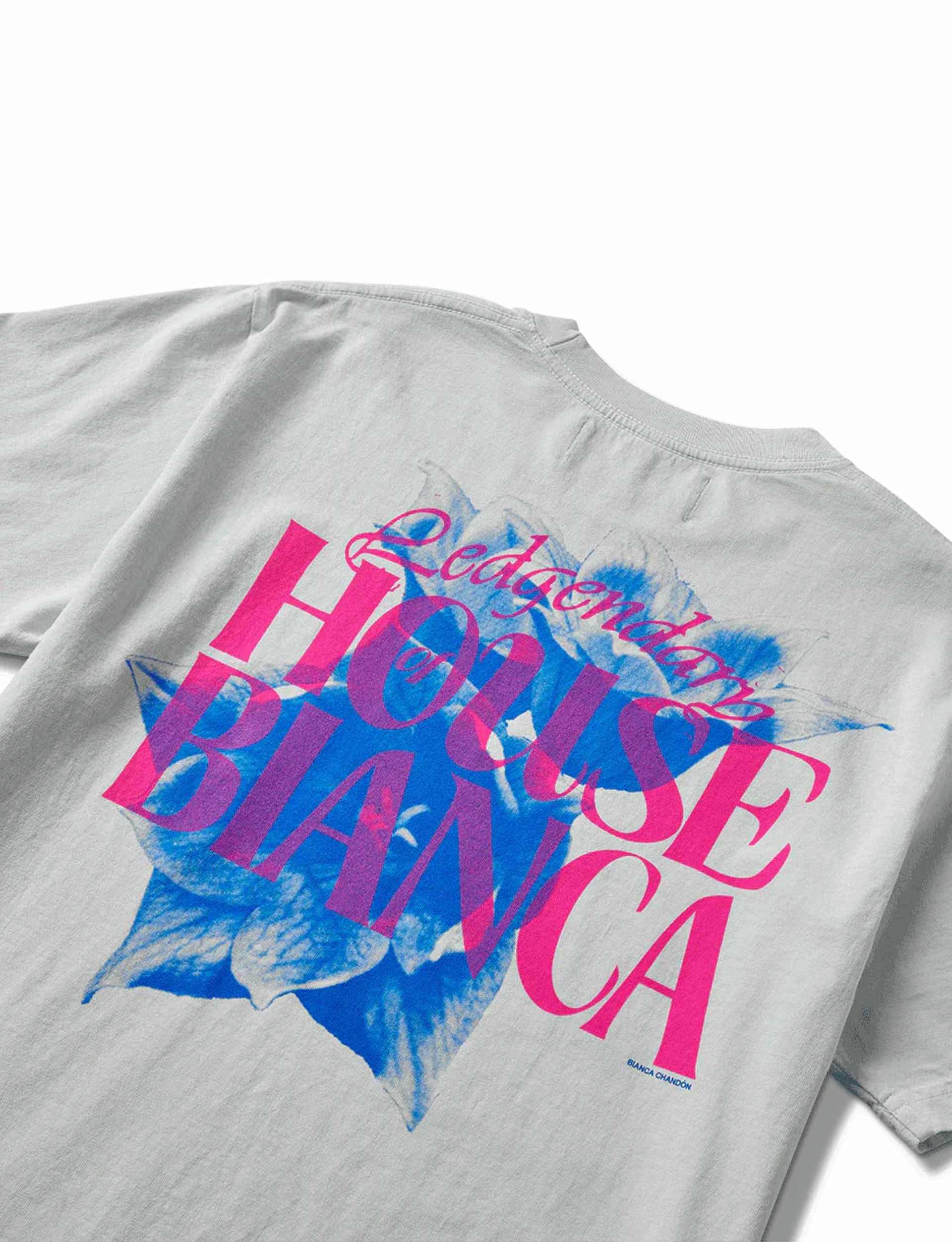 BIANCA CHANDÔN HOUSE OF BIANCA FLORAL T-SHIRT - PALE BLUE
