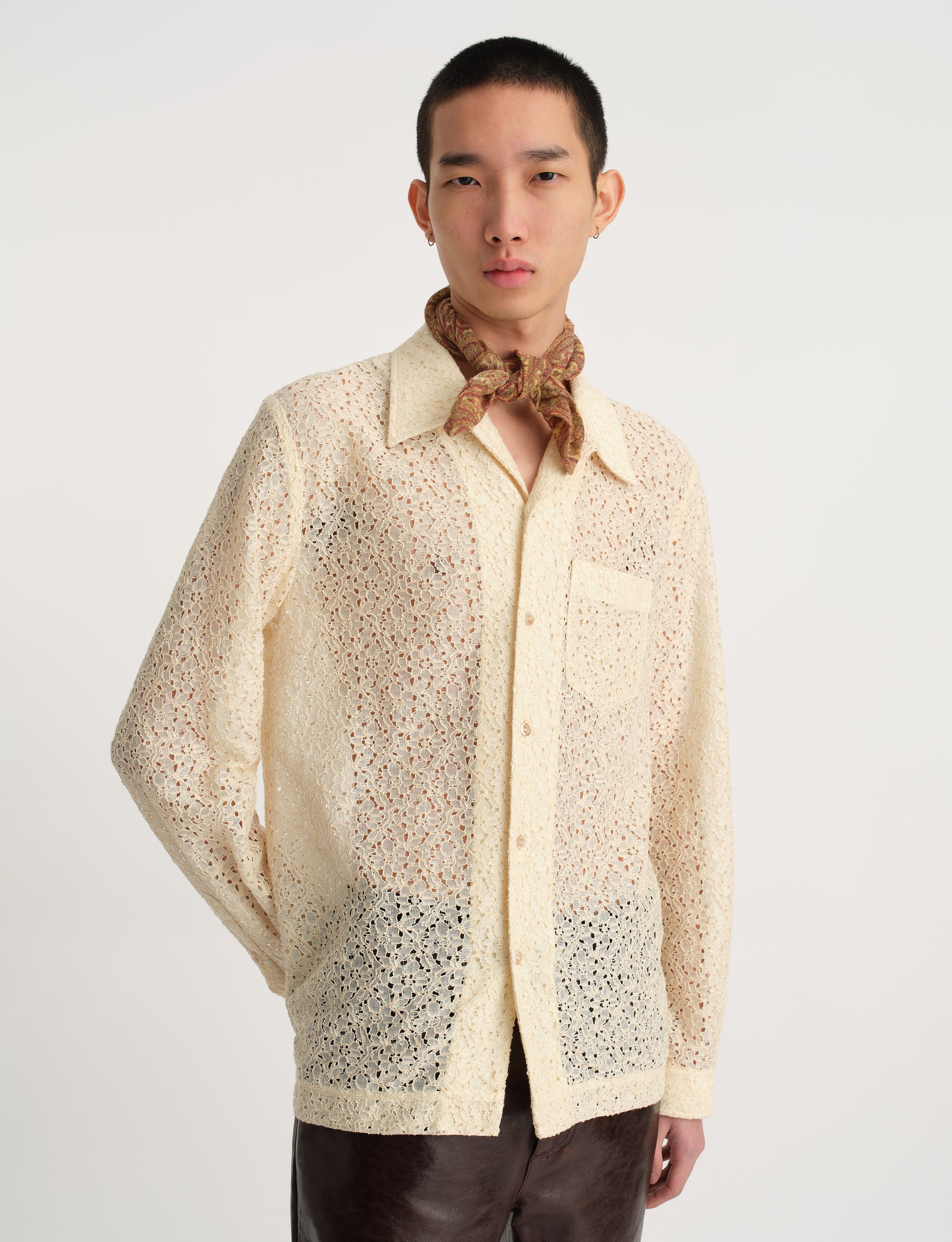 SÉFR JAGOU SHIRT FOUR PETAL WHITE