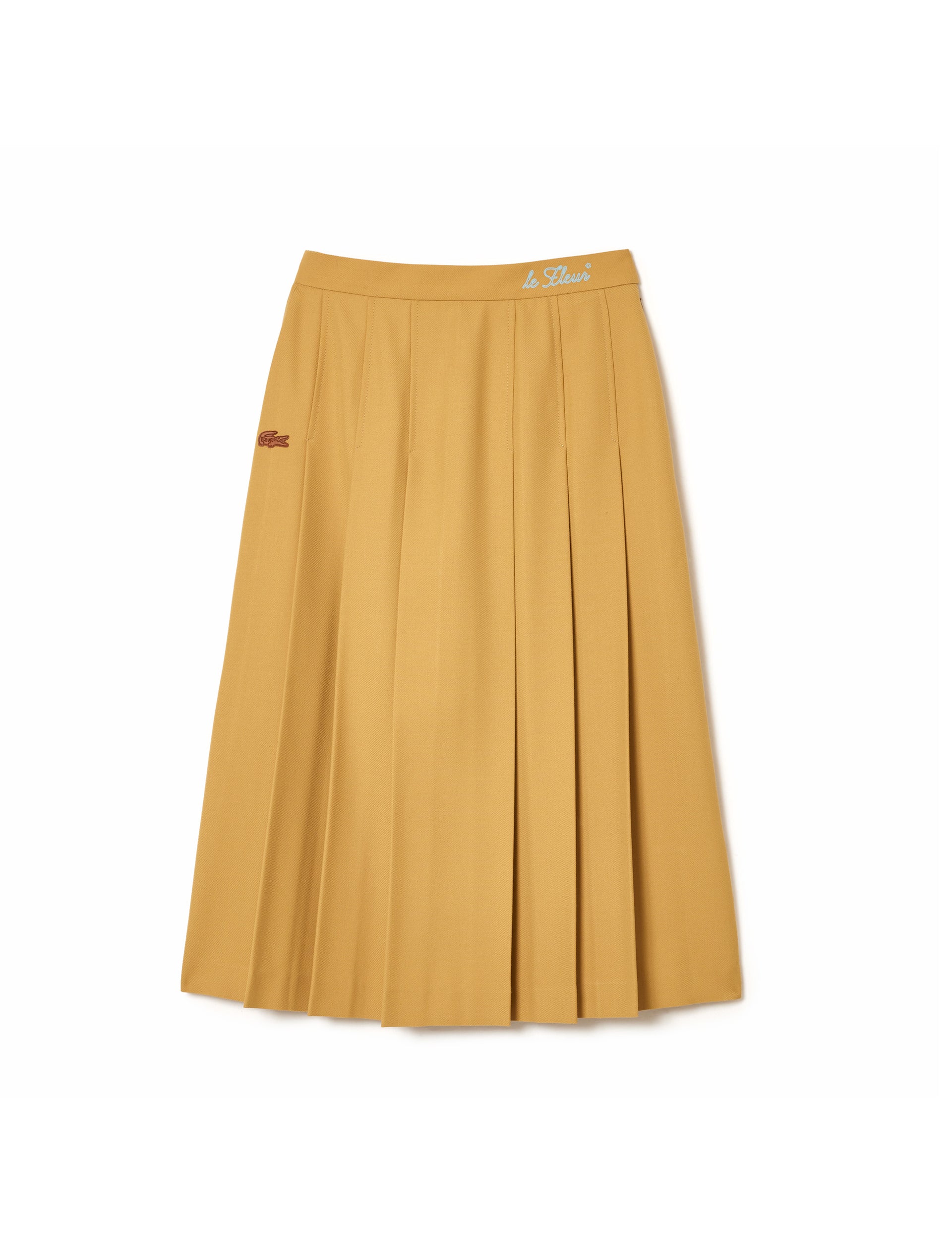 Lacoste x le FLEUR* Pleated Midi Skirt