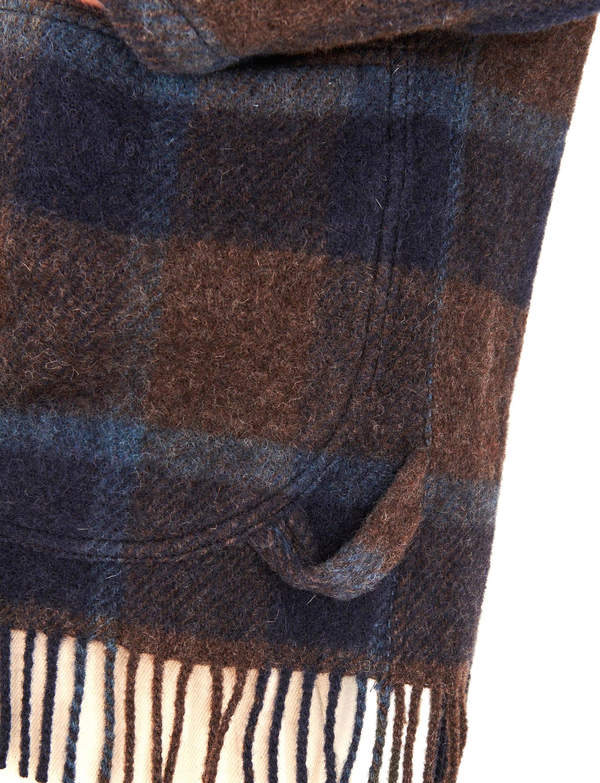 YMC LABOUR CHORE FRINGE JACKET BROWN MULTI