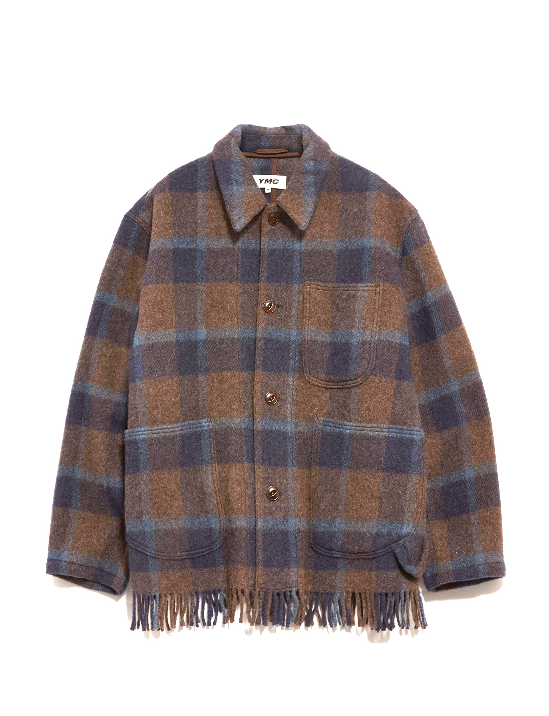 YMC LABOUR CHORE FRINGE JACKET BROWN MULTI
