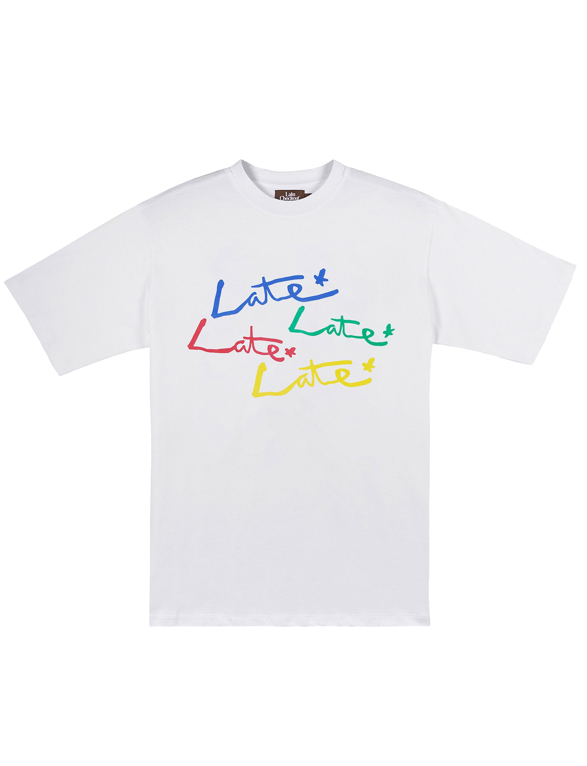 LATE CHECKOUT White Very Late Tee