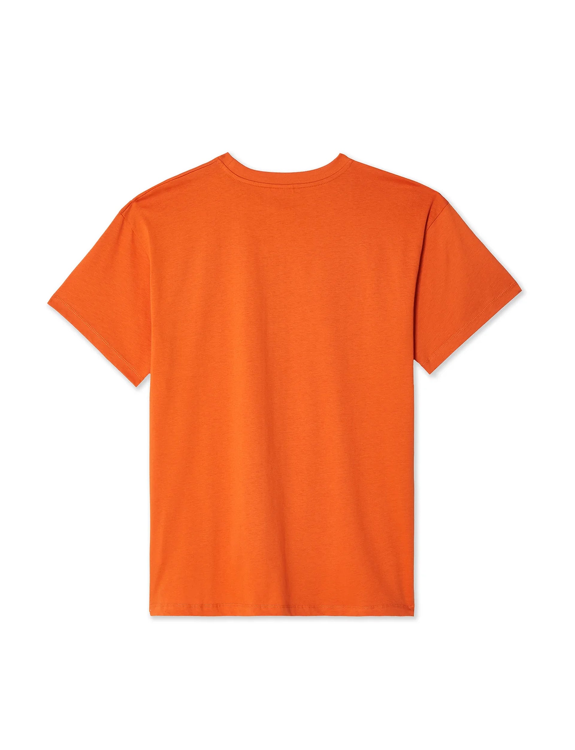 SKY HIGH FARM LOGO LABEL T-SHIRT KNIT ORANGE