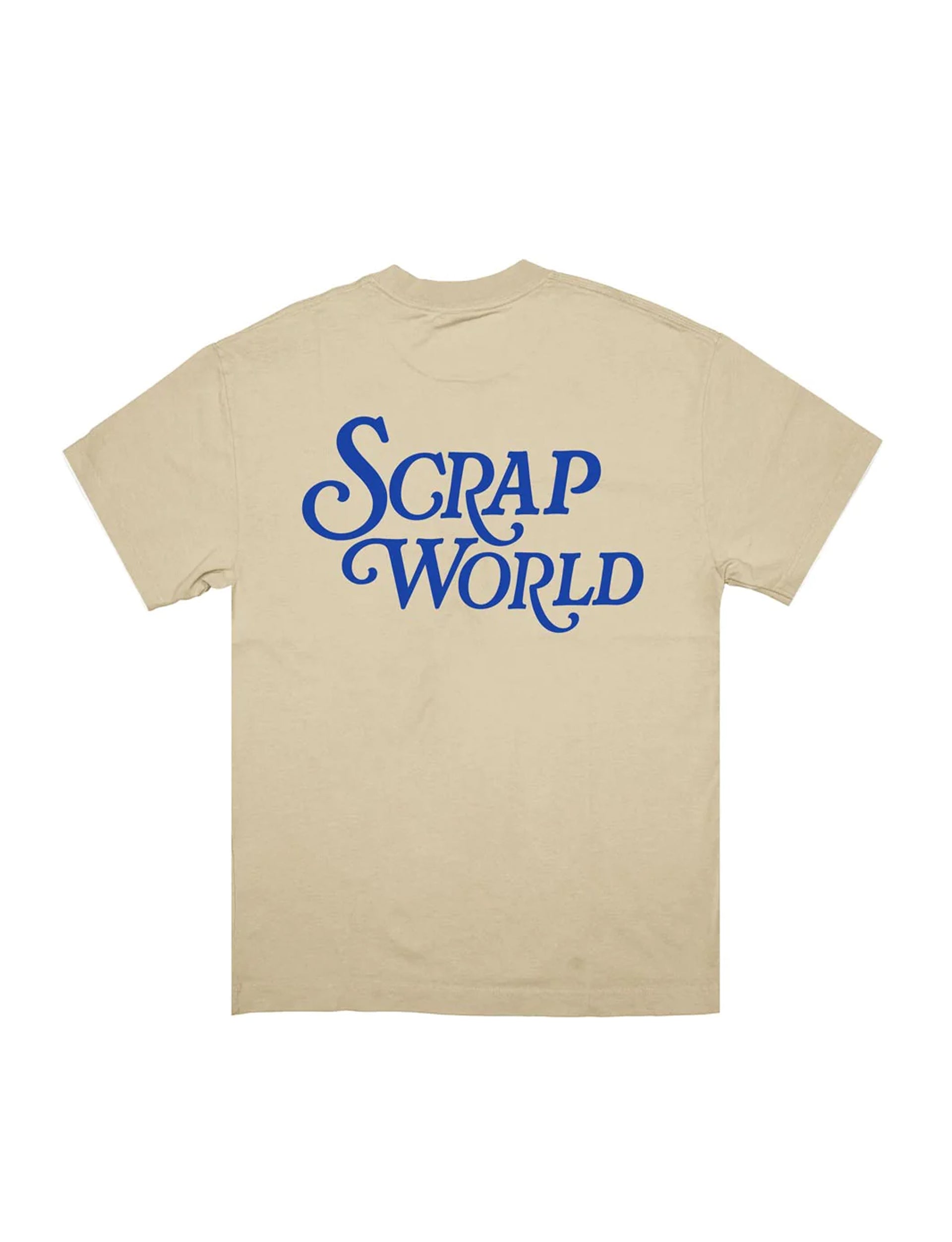 SCRAP WORLD LOGO TEE BEIGE