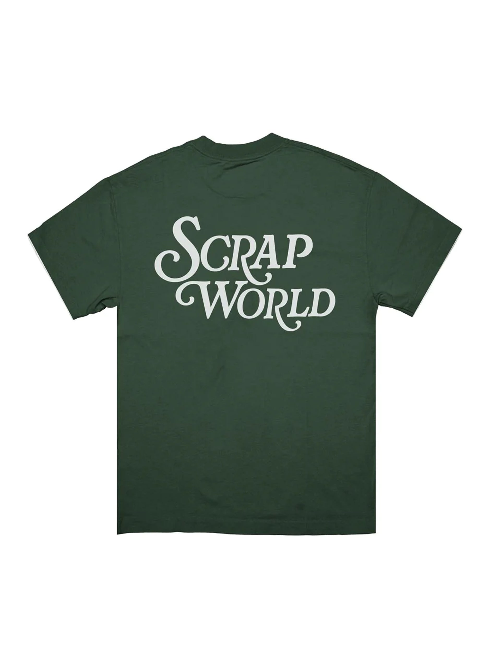 SCRAP WORLD LOGO TEE FOREST GREEN
