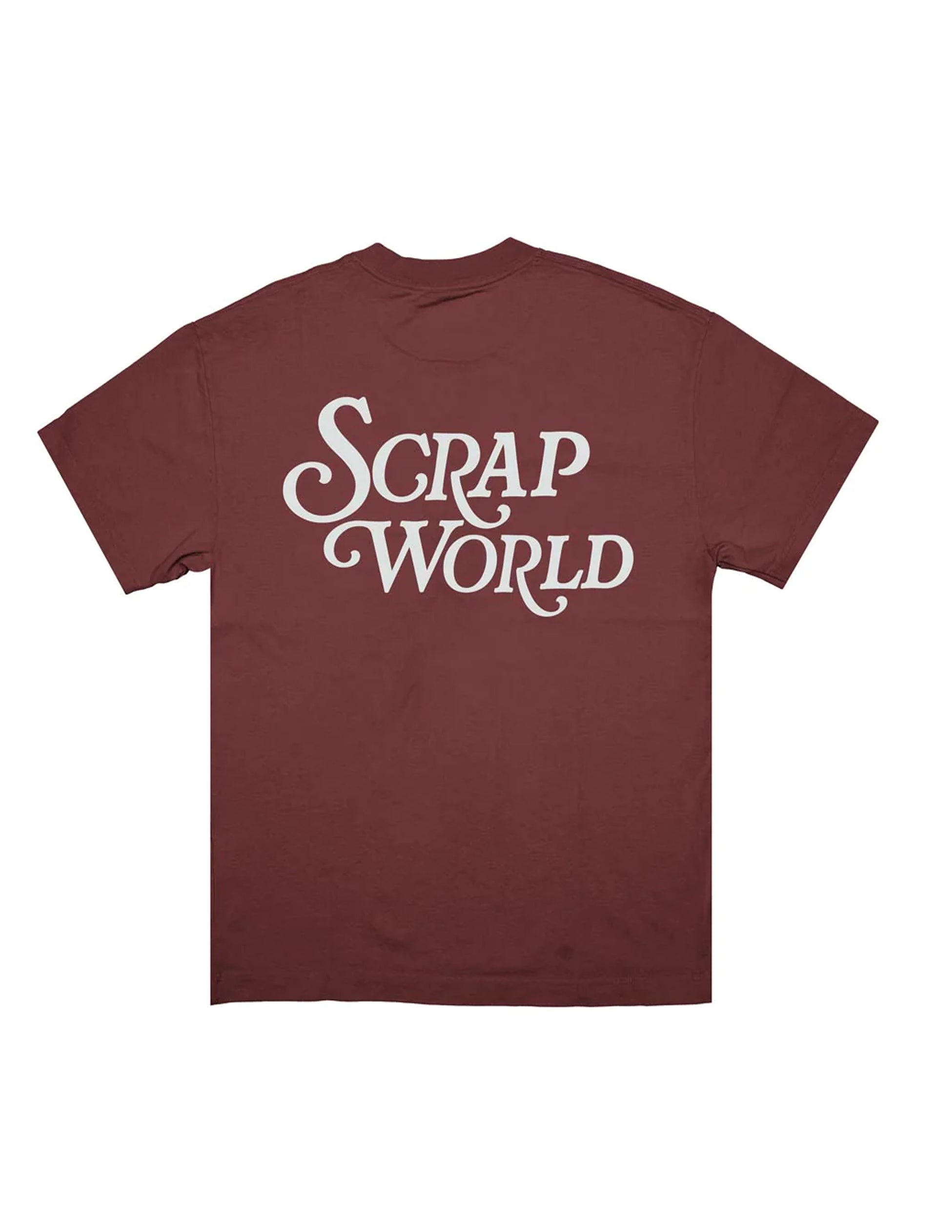 SCRAP WORLD LOGO TEE RED