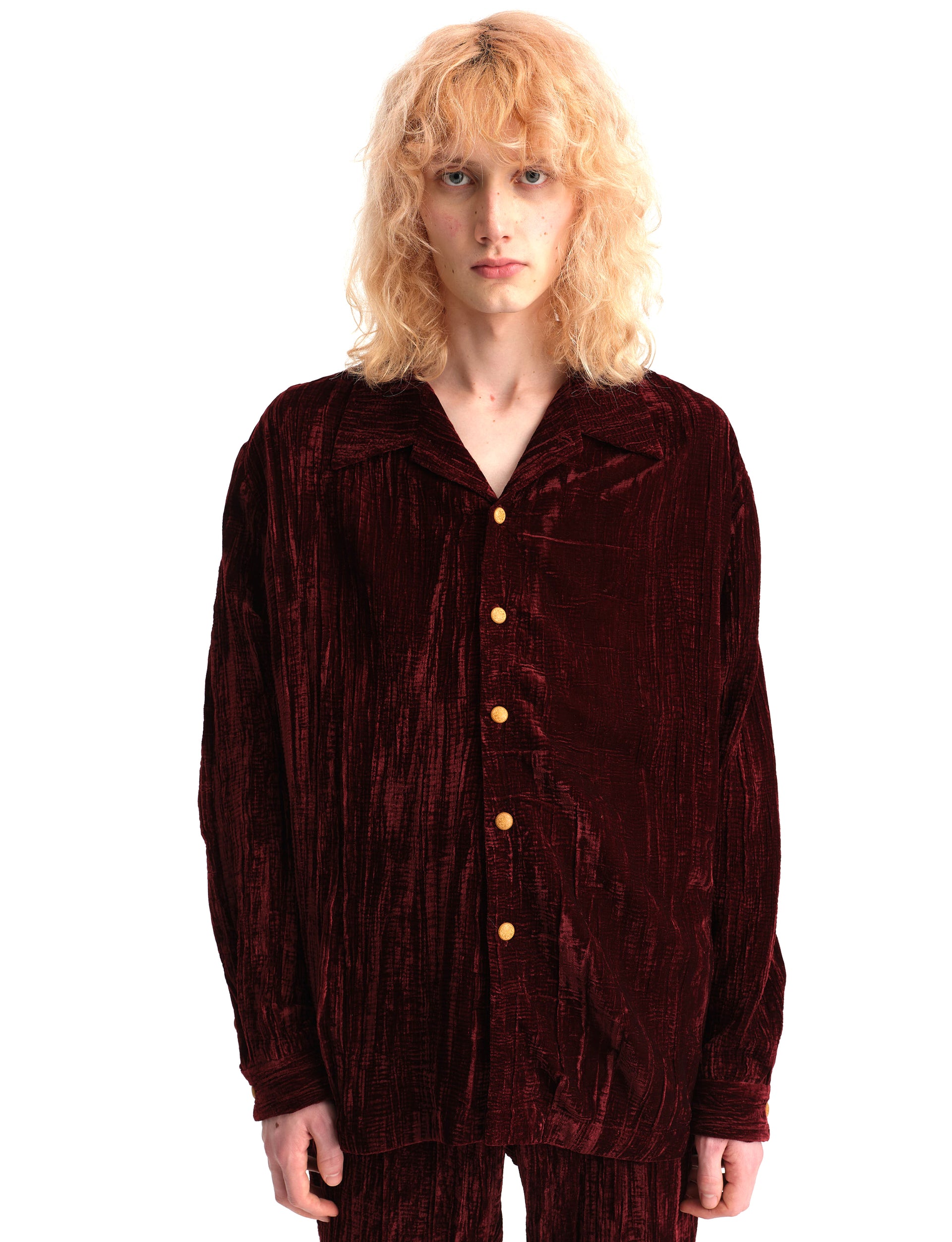 SÉFR LOU SHIRT RED VELVET