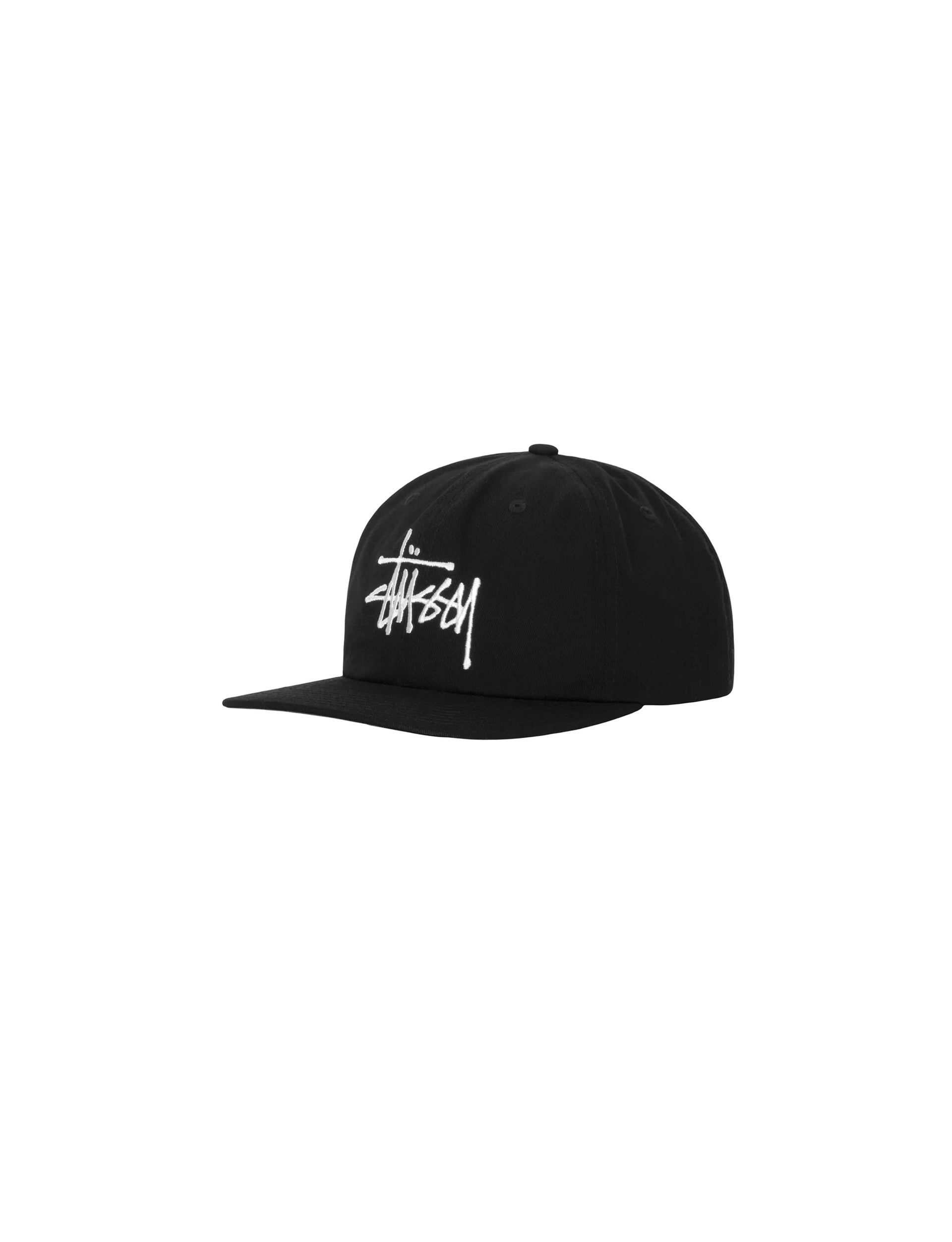 STÜSSY BASIC STRAPBACK CAP BLACK