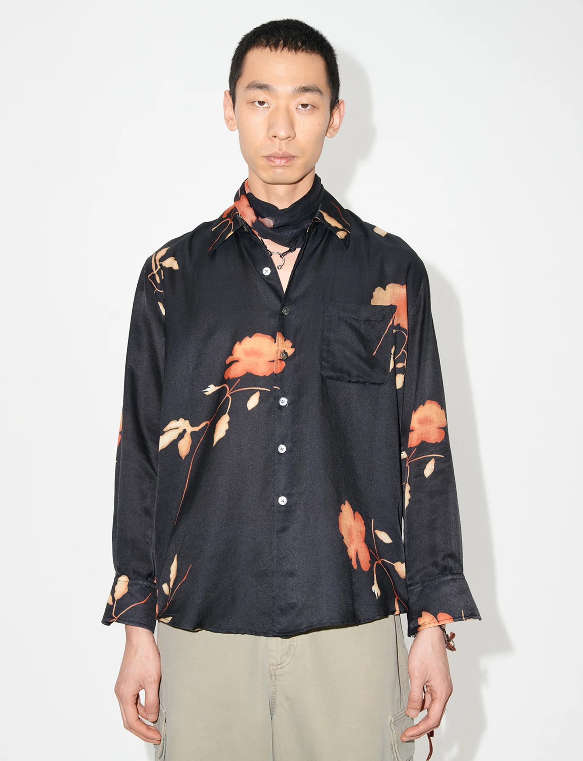 OUR LEGACY ABOVE SHIRT Nocturnal Flower Print