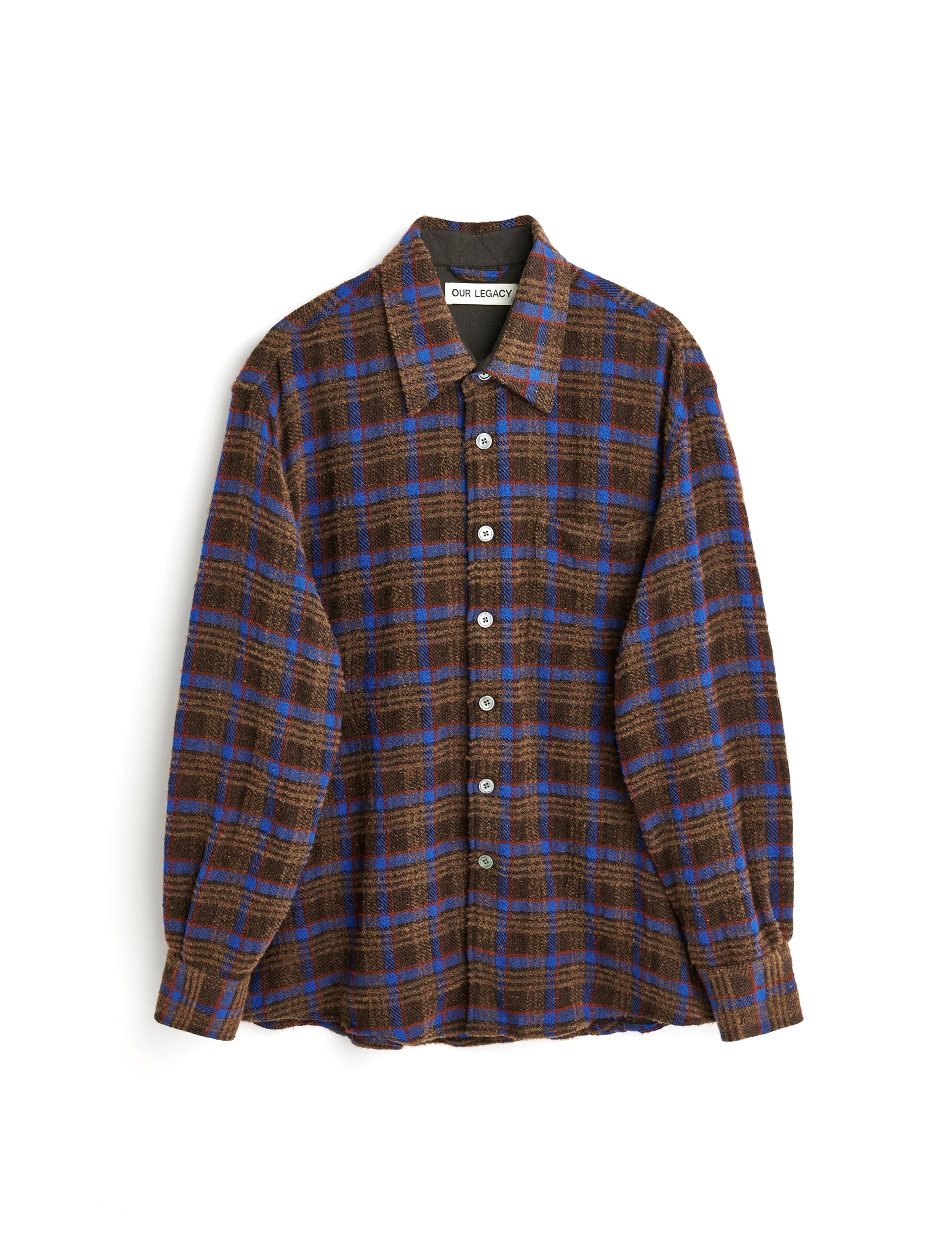 OUR LEGACY ABOVE SHIRT BROWN PANKOW CHECK