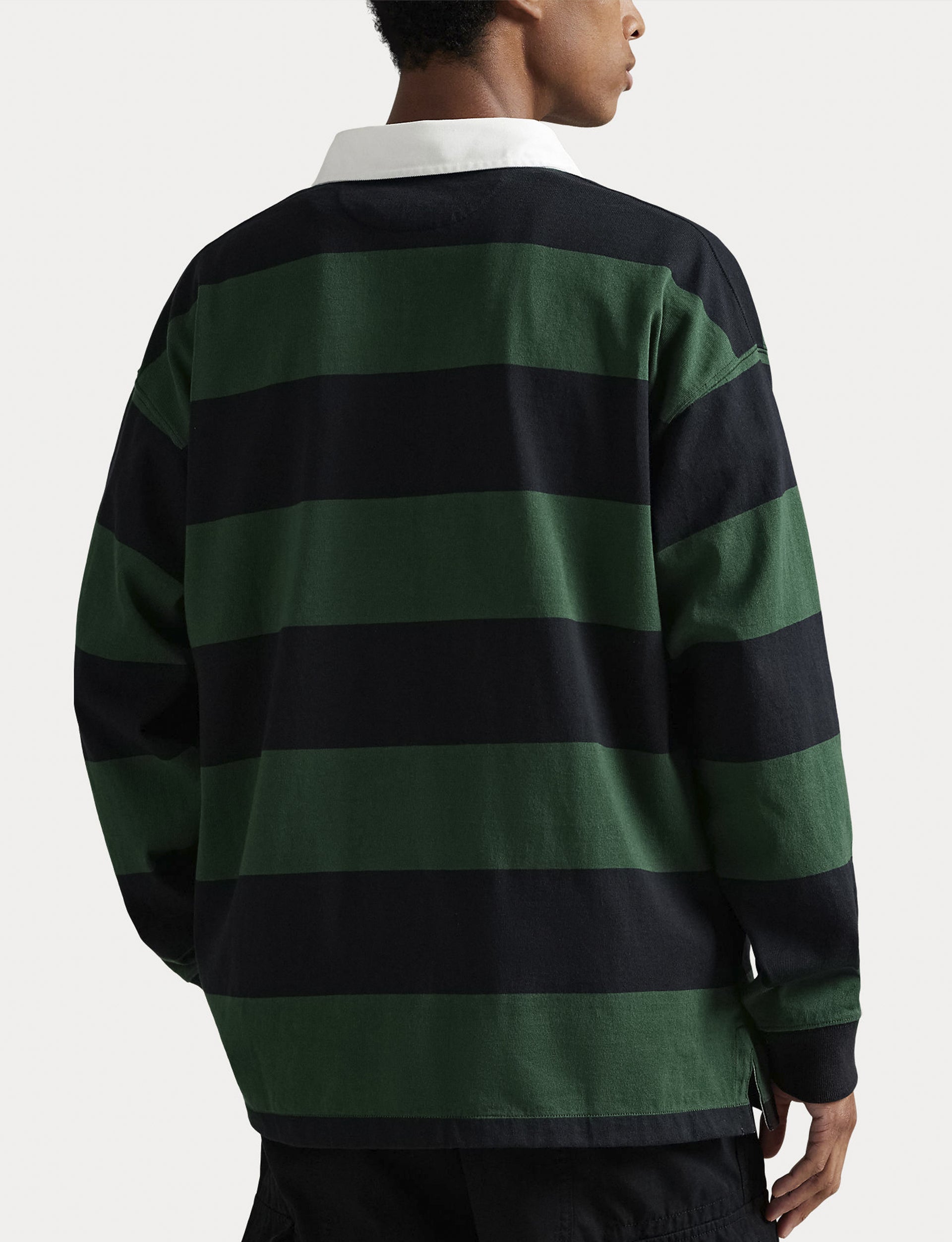 POLO RALPH LAUREN LONG SLEEVE-RUGBY NORTHWEST PINE/POLO BLACK