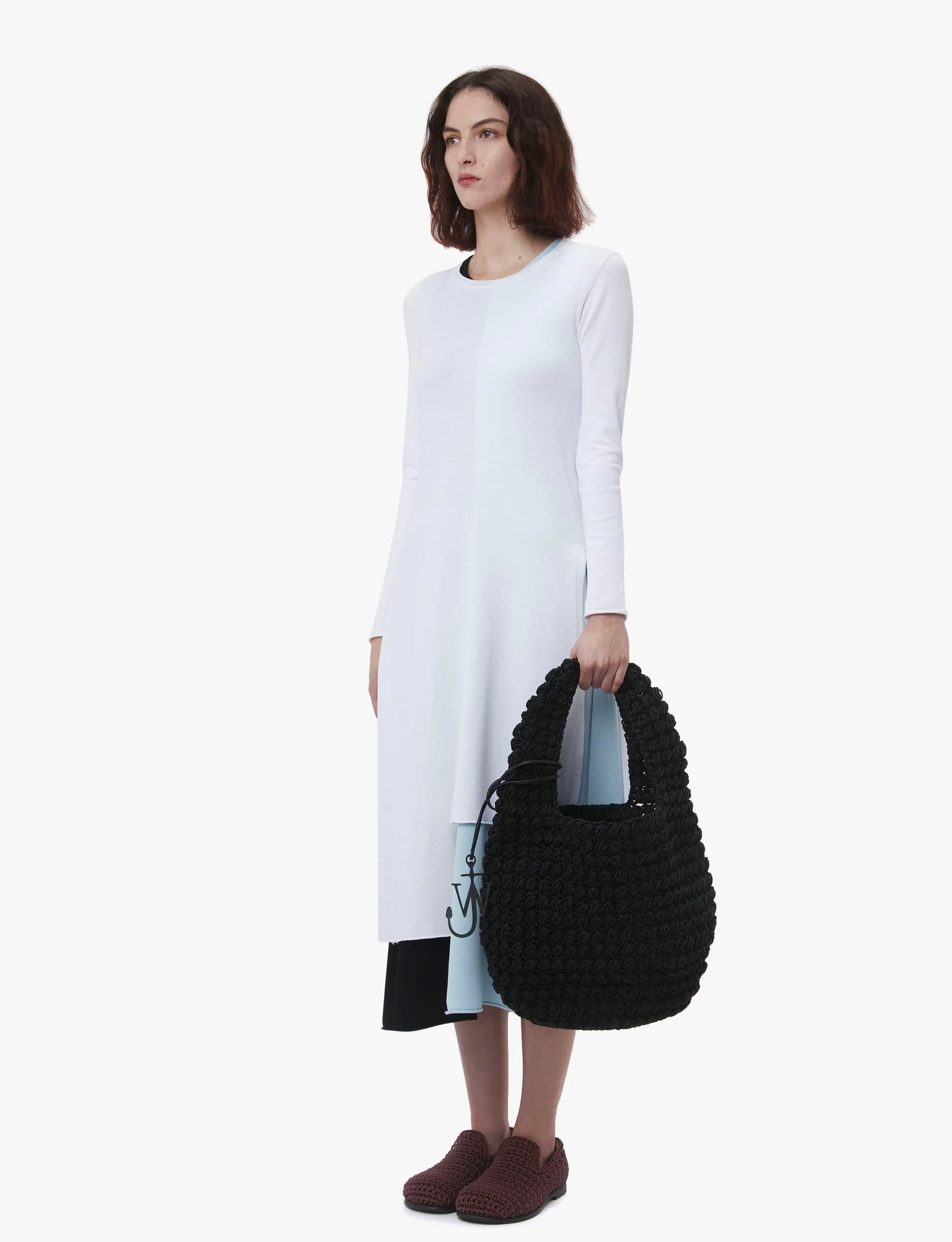 JW ANDERSON LARGE POPCORN BASKET BLACK