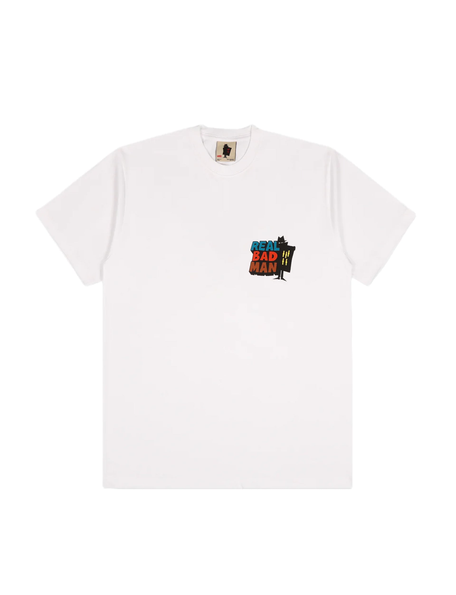REAL BAD MAN RBM LOGO TEE VOL 12 WHITE